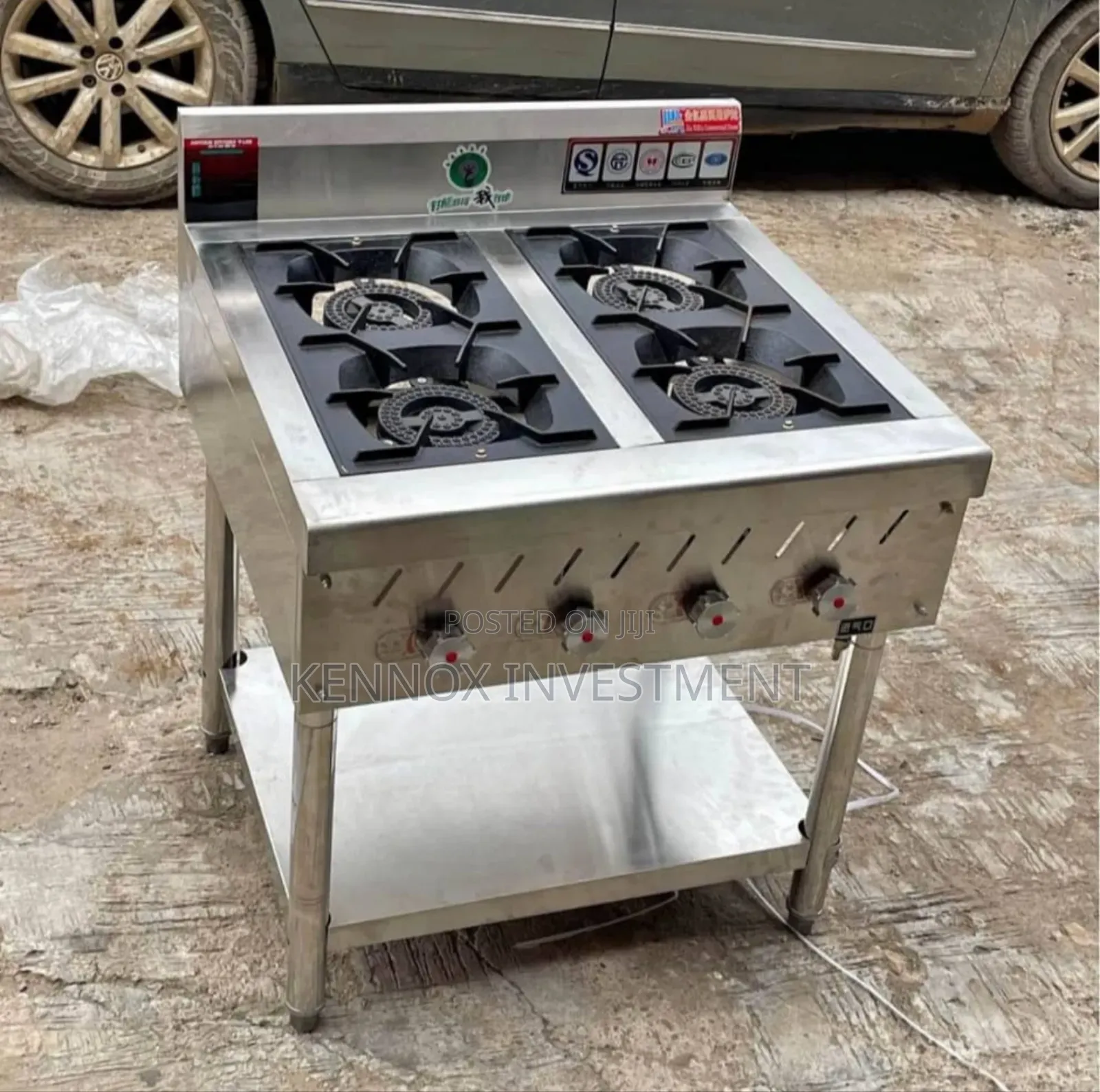Imported Stainless 4 Burner Cooker Without Oven.