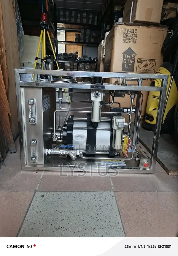 Hydrotest Pressure Pump: 50,750 Psi Outlet Pressure