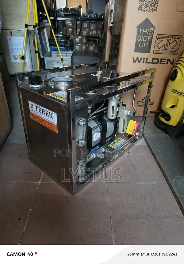 Hydrotest Pressure Pump: 50,750 Psi Outlet Pressure