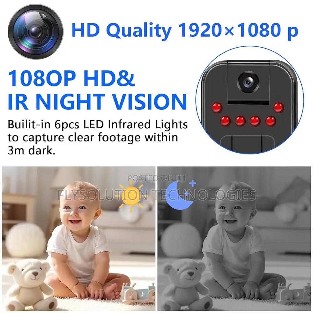 1080p Hd Mini Camera Body Spy Camera Video Recorder