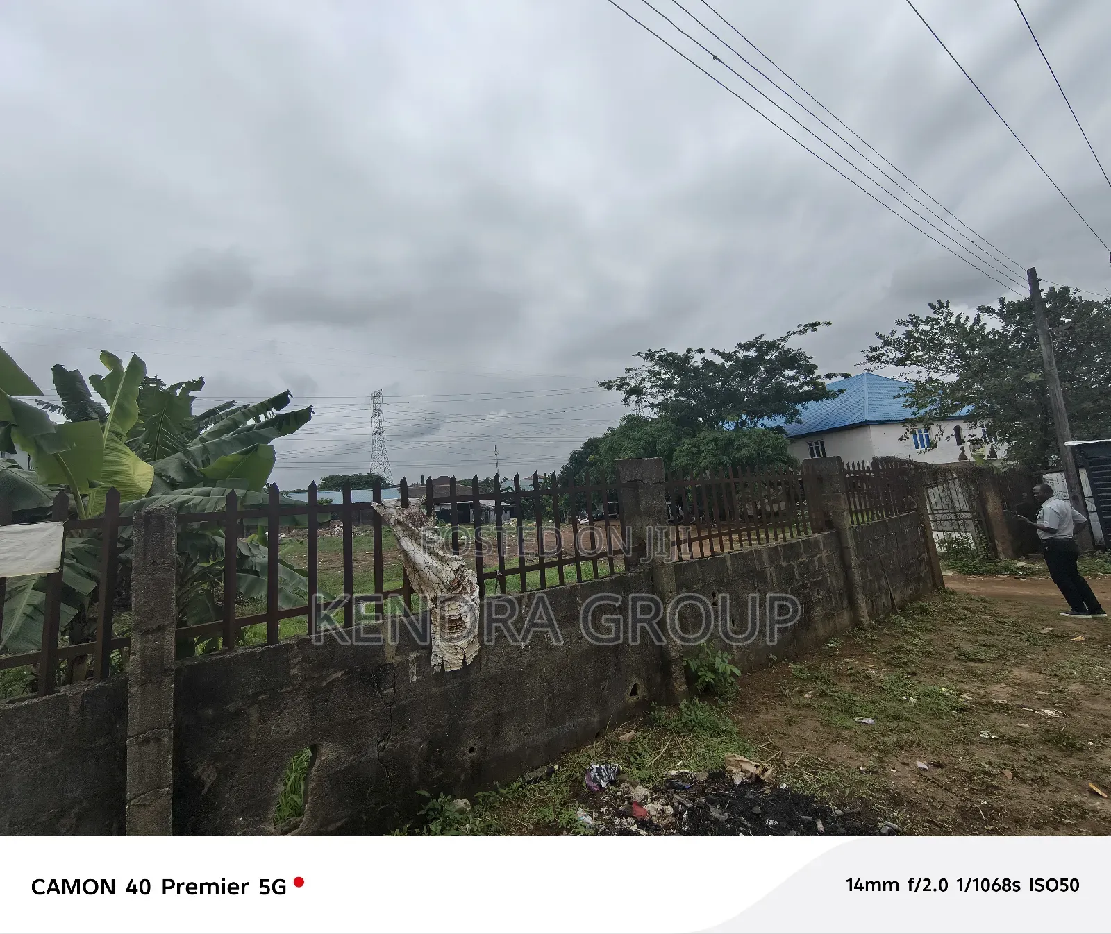 2 Plots Together Facing Road at Ginti , Along Ijede Road