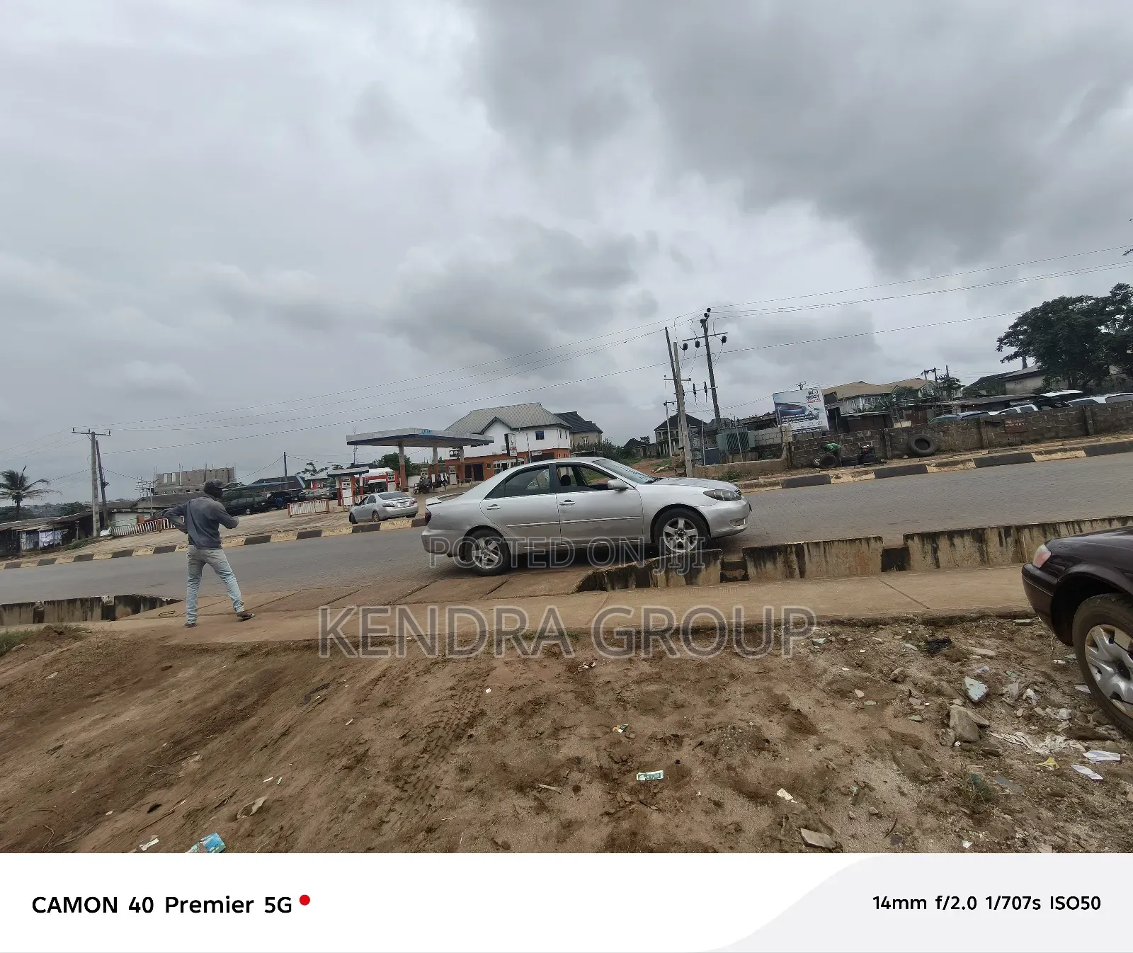 2 Plots Together Facing Road at Ginti , Along Ijede Road