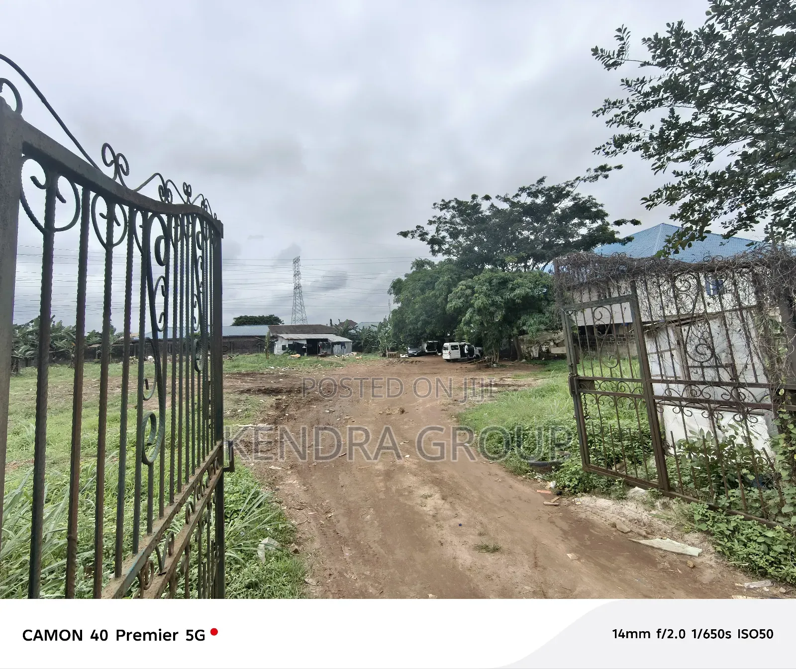 2 Plots Together Facing Road at Ginti , Along Ijede Road