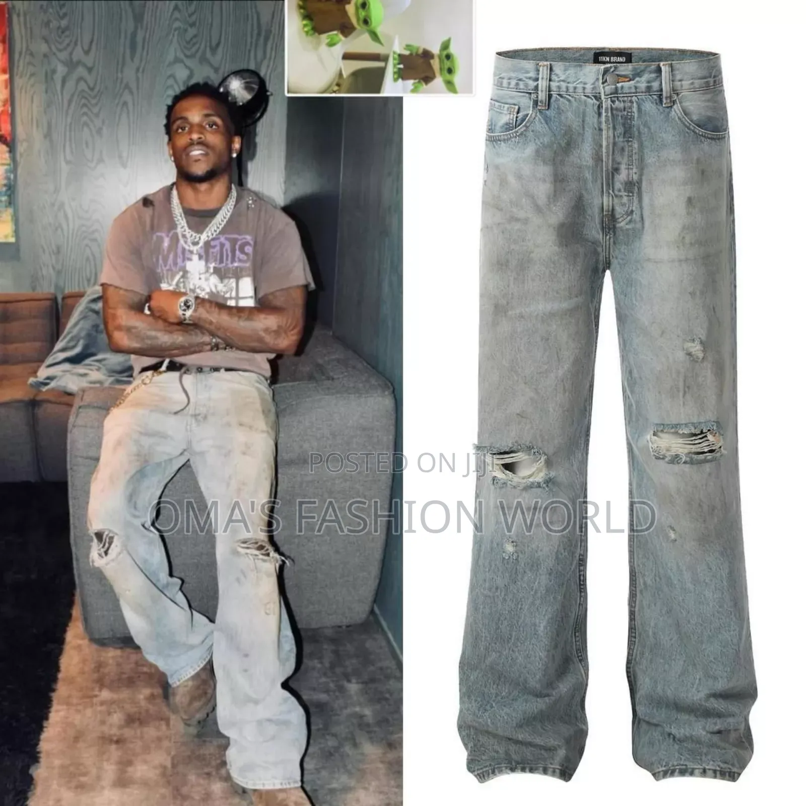 *Luxury Wears Nice Quality Baggy Jeans Available in Store  *