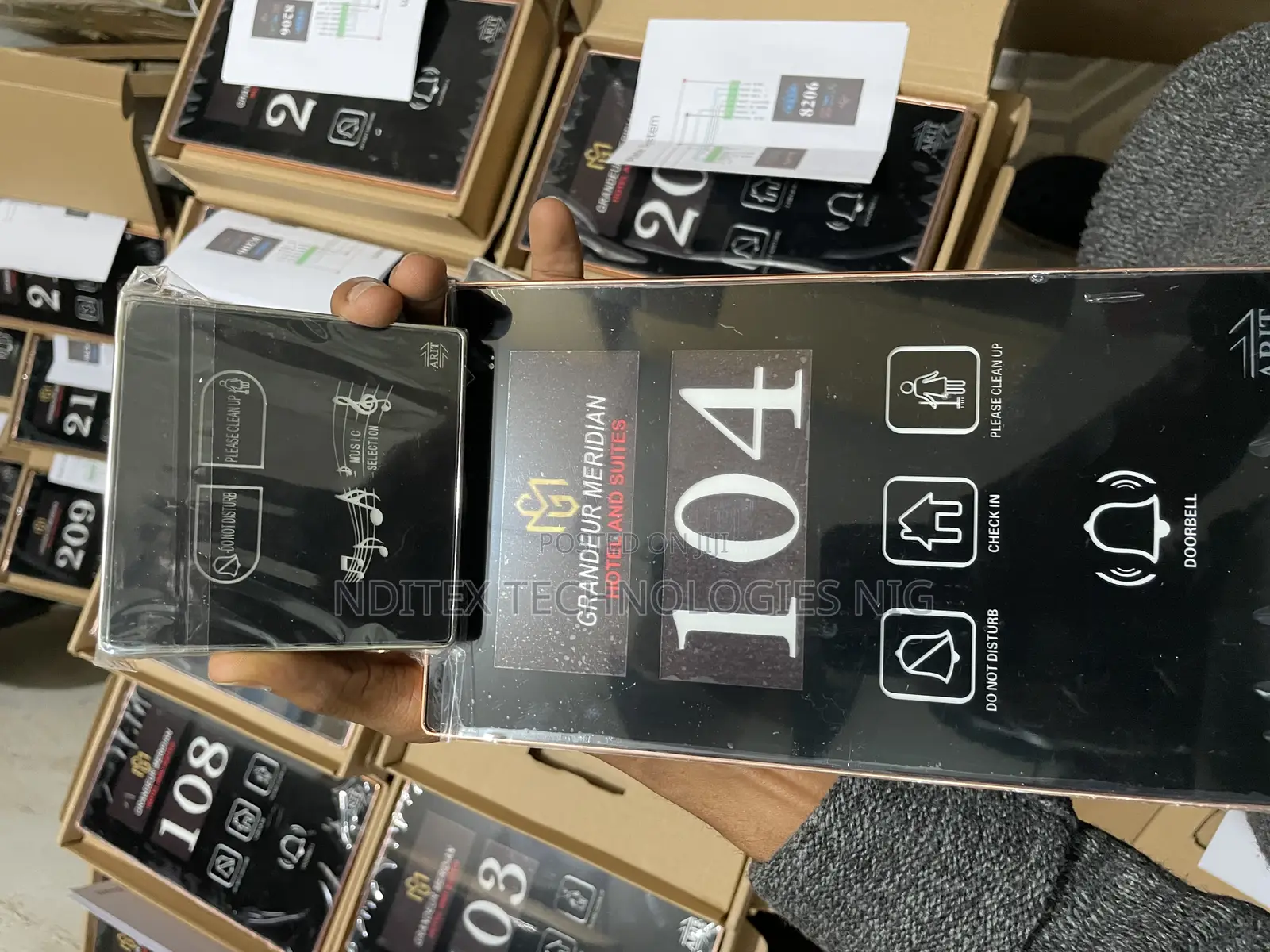 Hotel Room Number Door Plate System