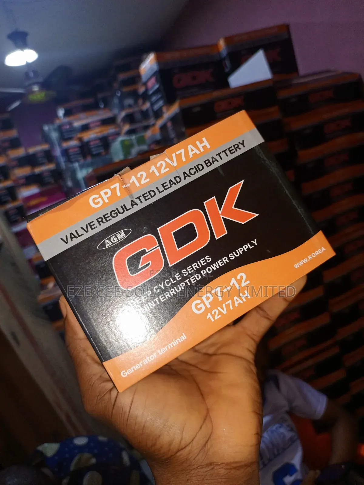 12v 7ah Gel Battery