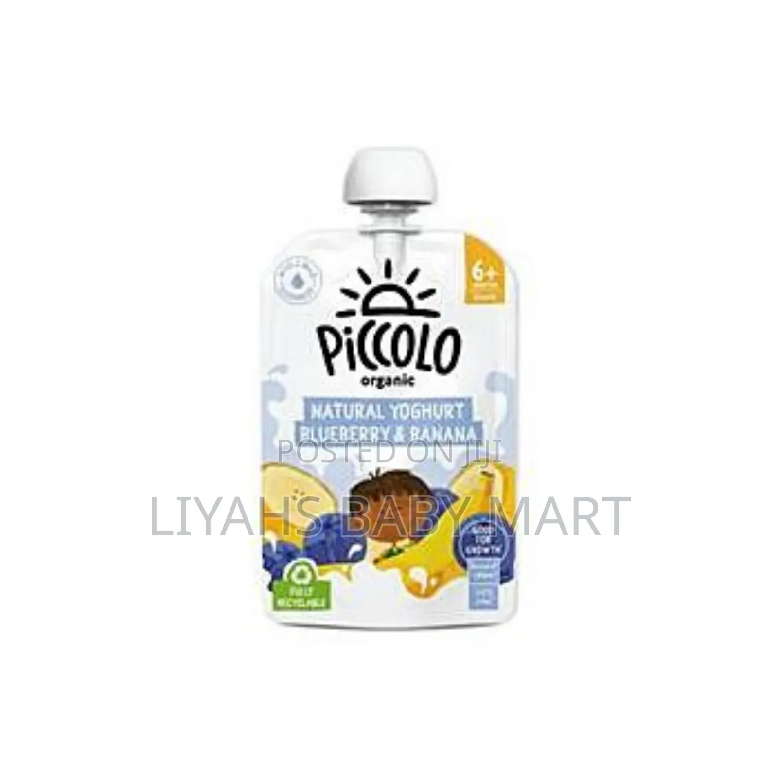 Piccolo Organic Blueberry Banana Natural Yoghurt