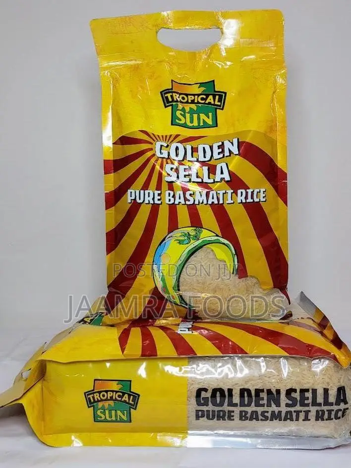 Tropical Sun Golden Sella Basmati Rice X 4 { 5kg }