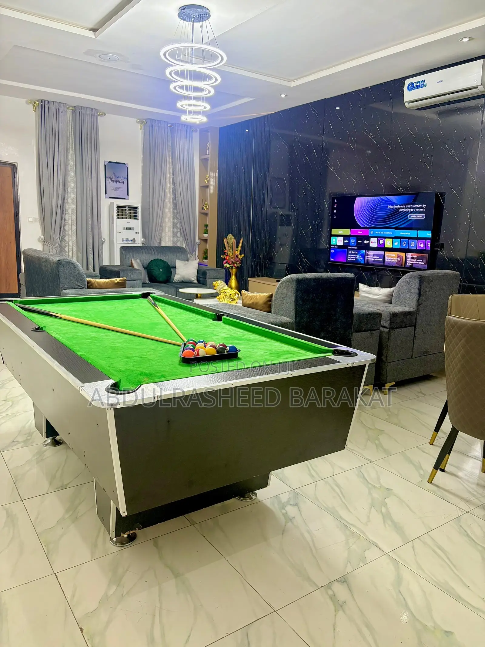 Luxury 4 Bedroom Self Compound With Pool Snooker Bathtub