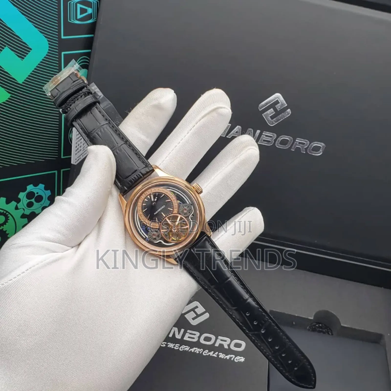 Hanboro Skeleton Automatic Wristwatch