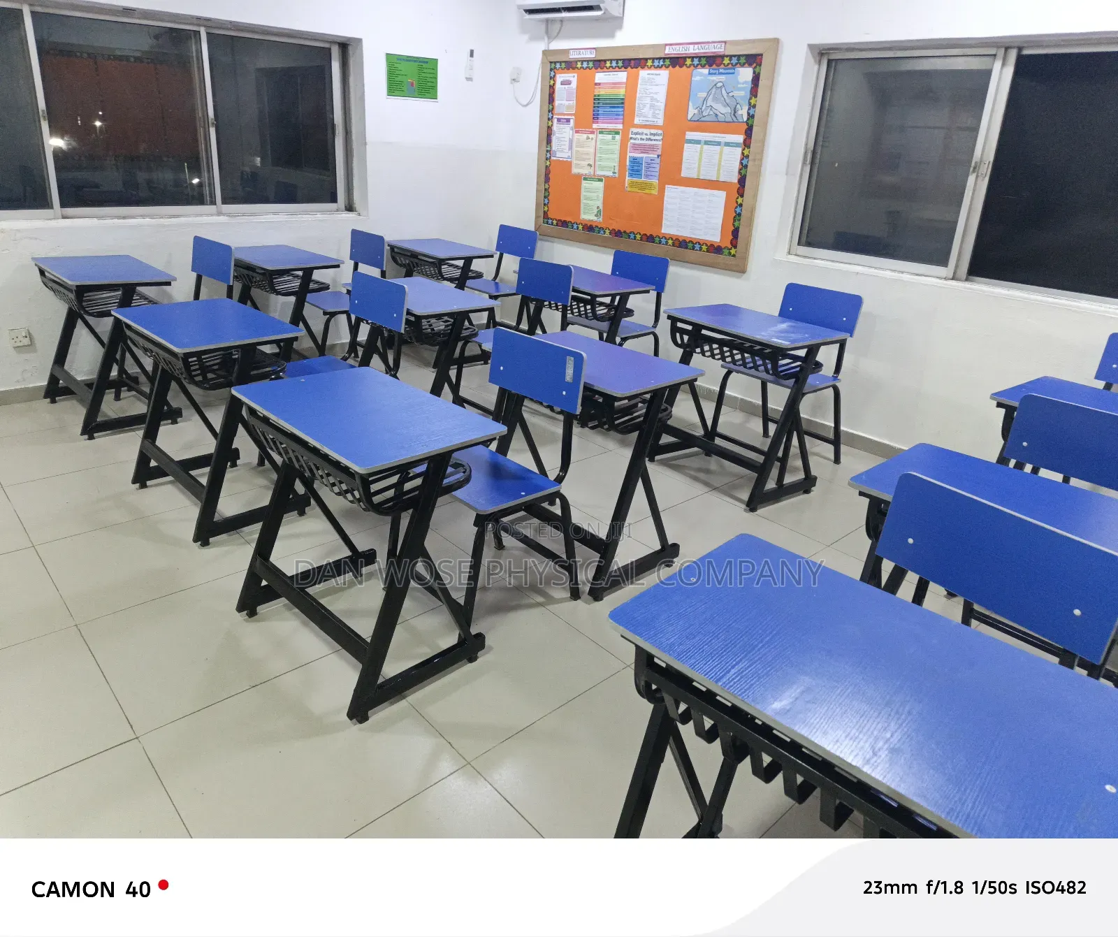 School Desk and Seat Single
