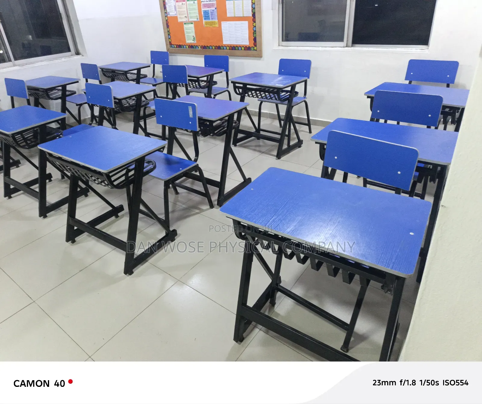 School Desk and Seat Single