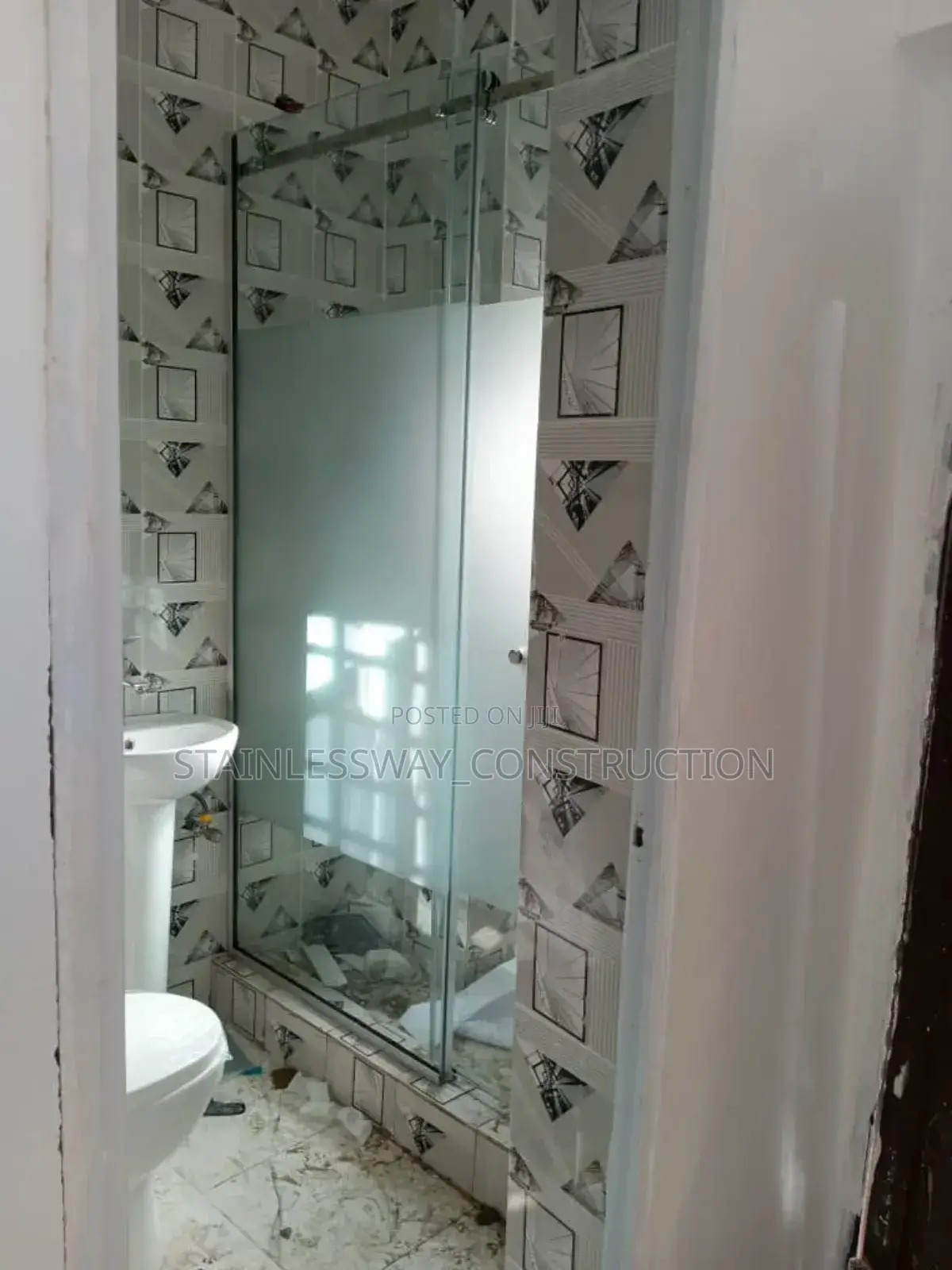 Glass/Shower/Cubicle/Gold