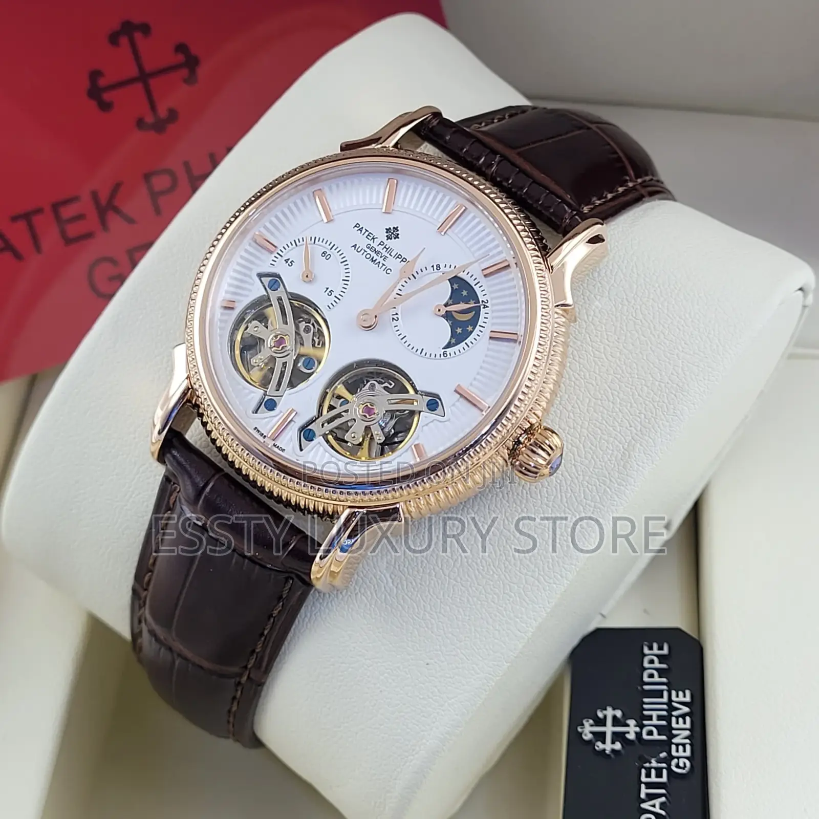 High Quality Luxury Patek Philippe Leather Wristwatch