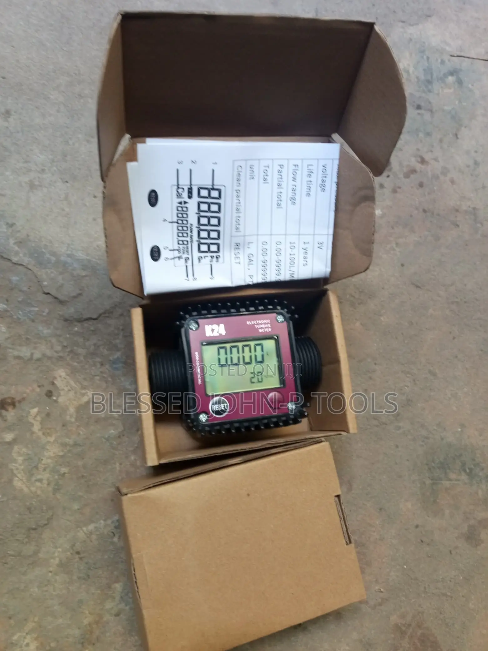 Nuzamas K24 Digital Turbine Flow Meter