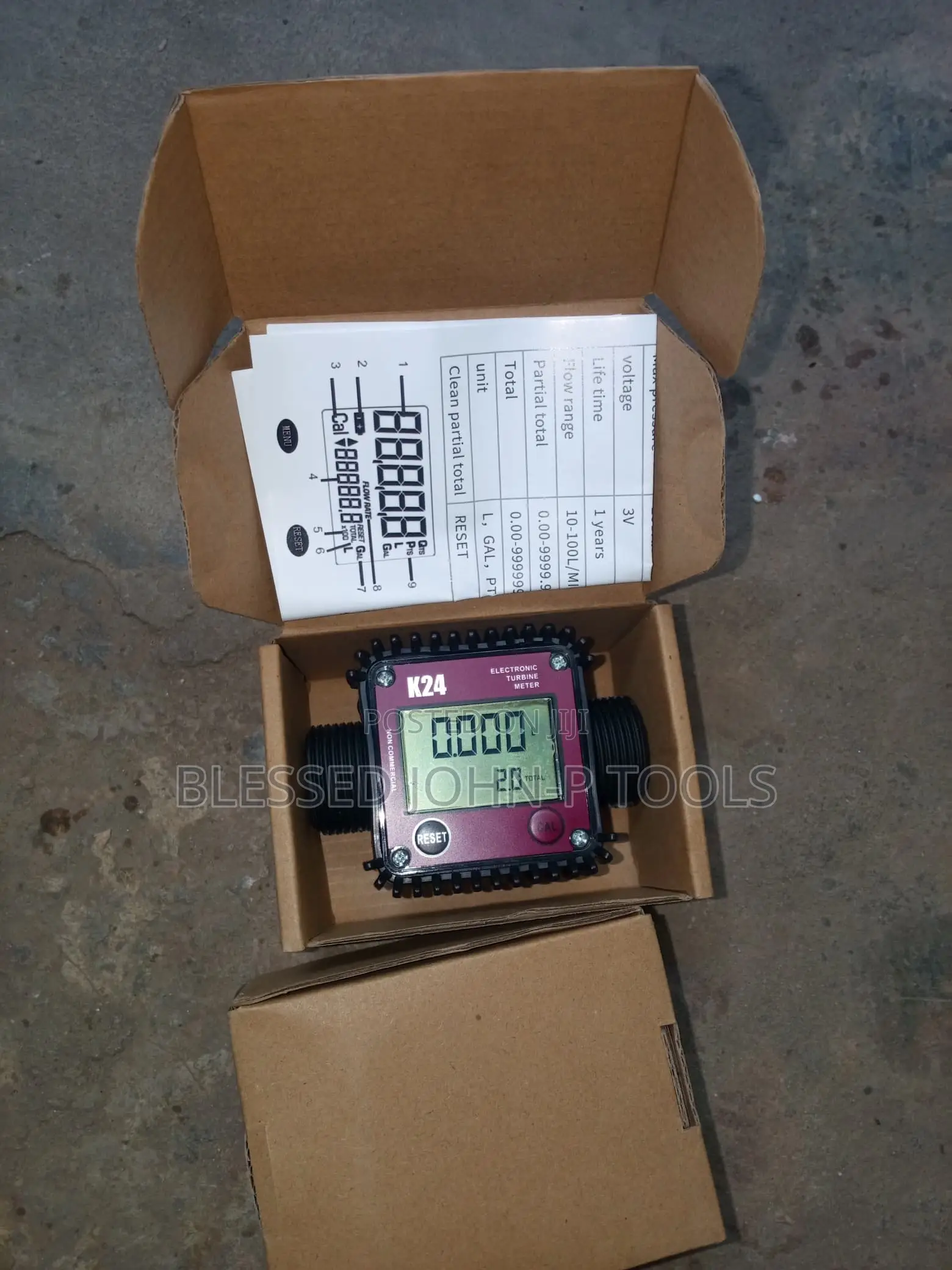 Nuzamas K24 Digital Turbine Flow Meter