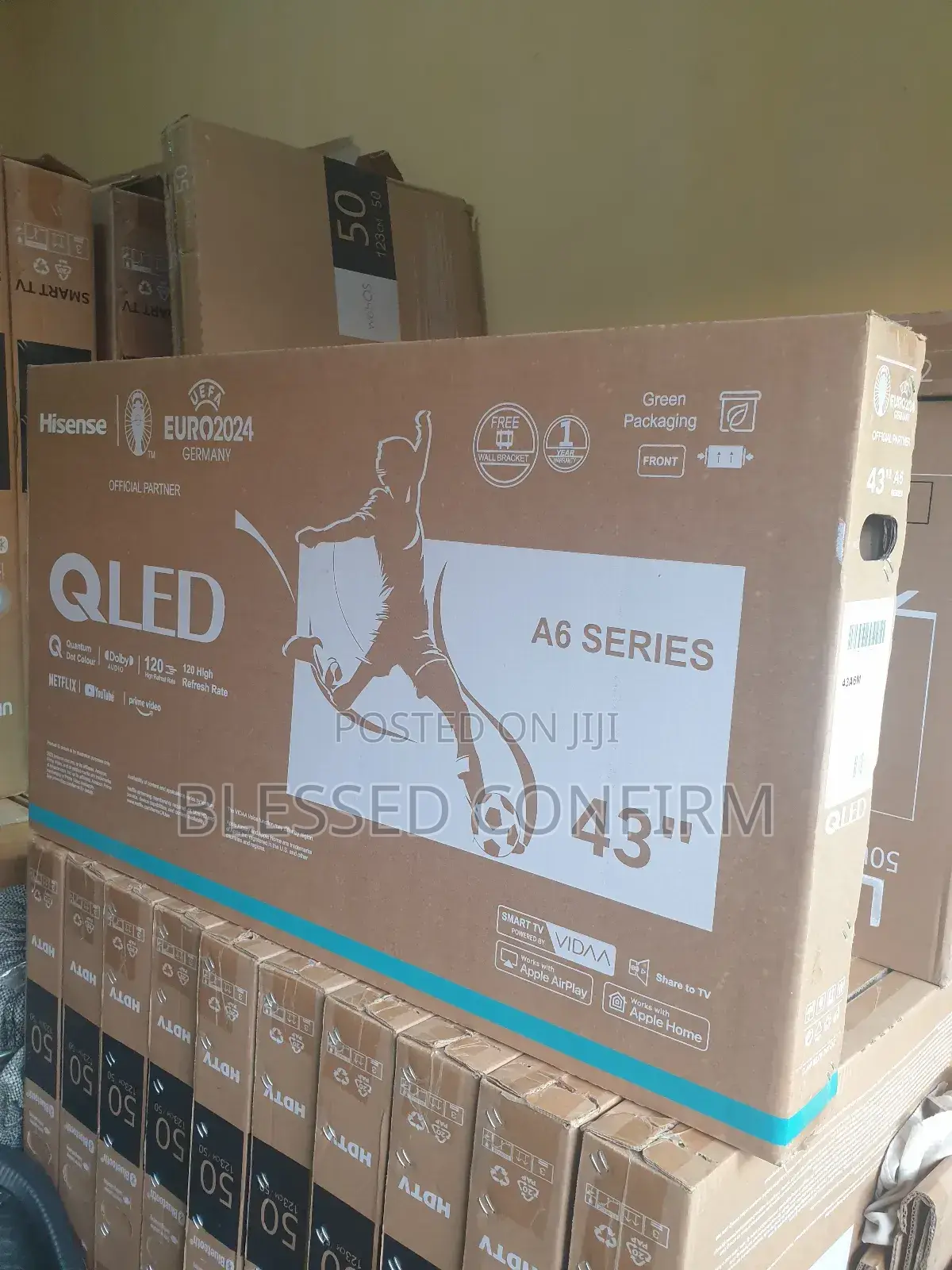 Hisense 43" Qled Smart Tv With Youtube and Netflix