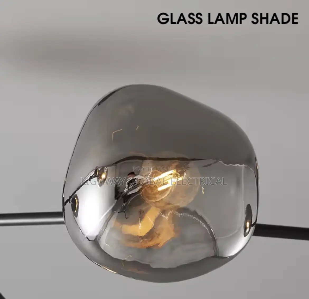 Modern Nordic Black Lava Chandelier