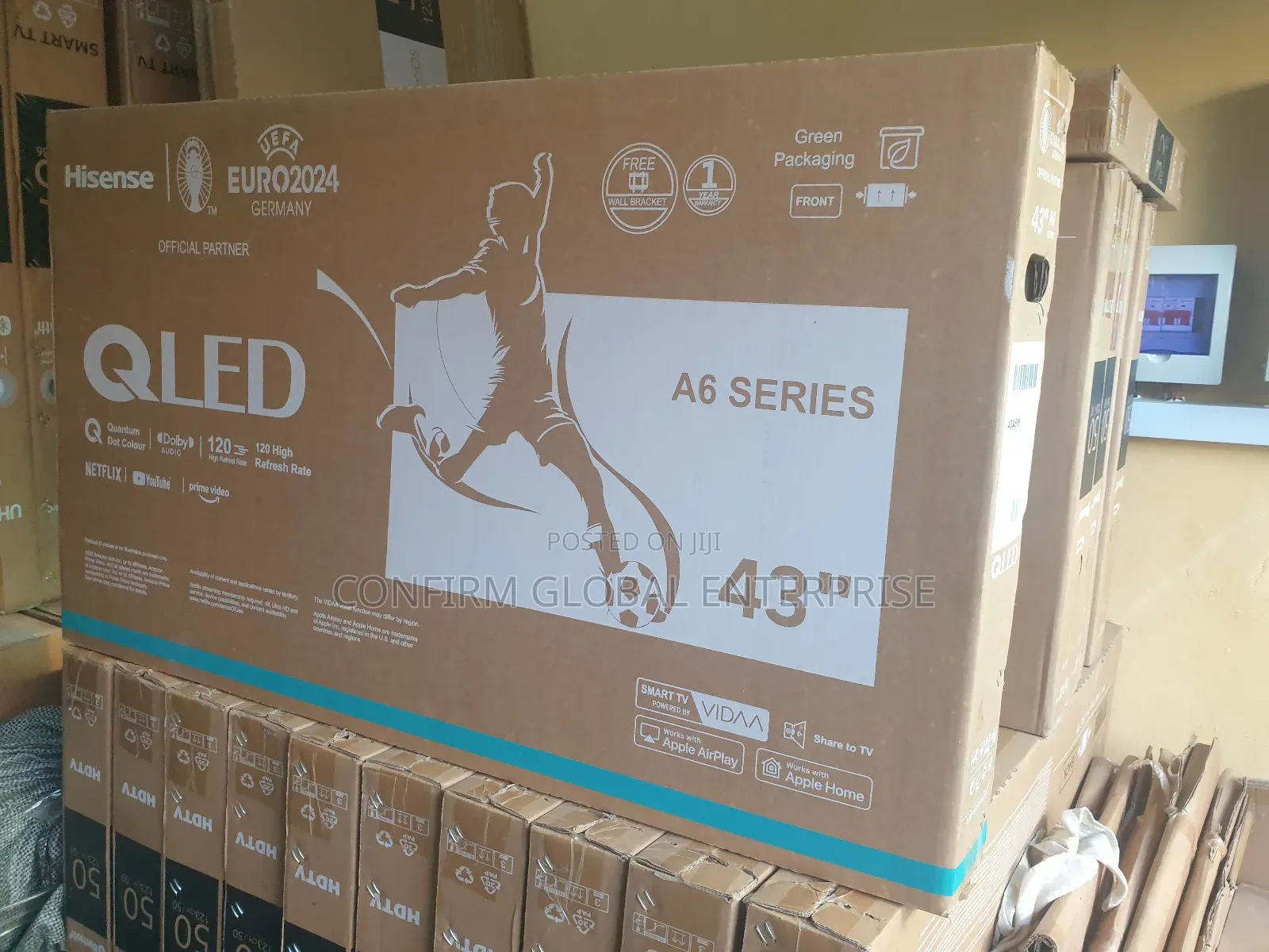 43" Inches Brand New Hisense Qled Smart Tv