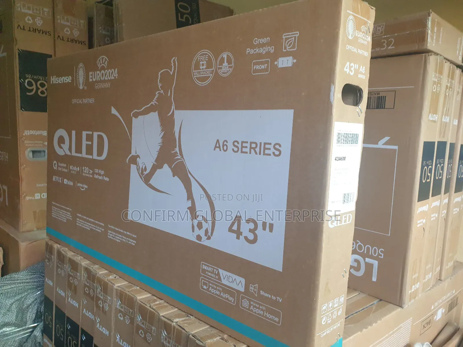 43" Inches Brand New Hisense Qled Smart Tv