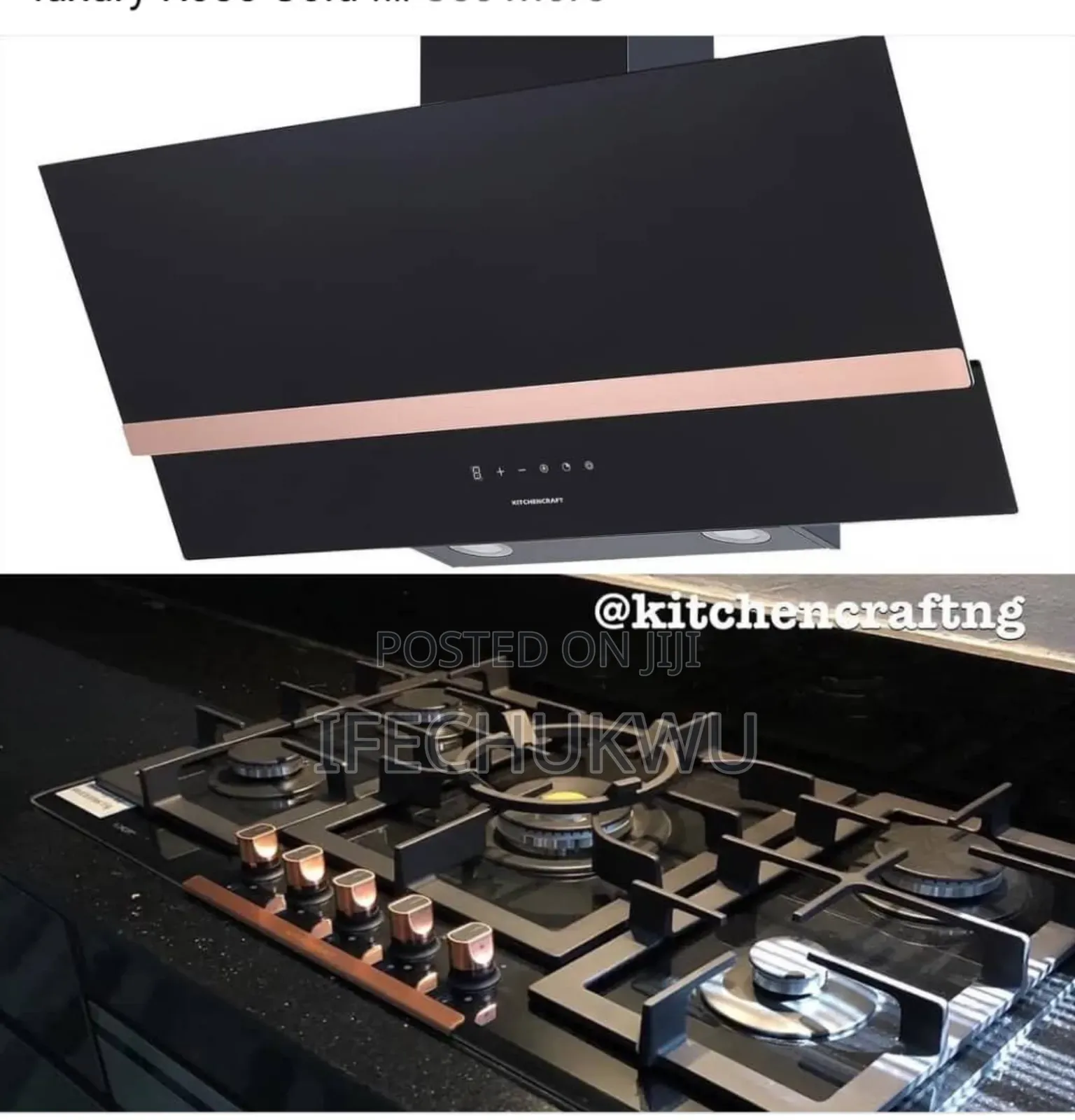 Original Kitchencraft 90cm Heat Extractor 90cm 5 Burners Gas Cooker
