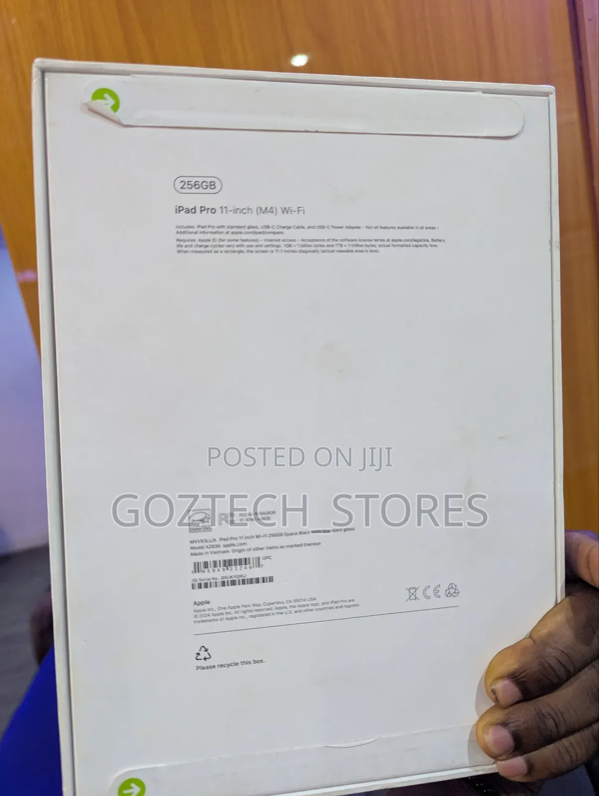 New Apple iPad Pro 11 (2024) 256 GB Black