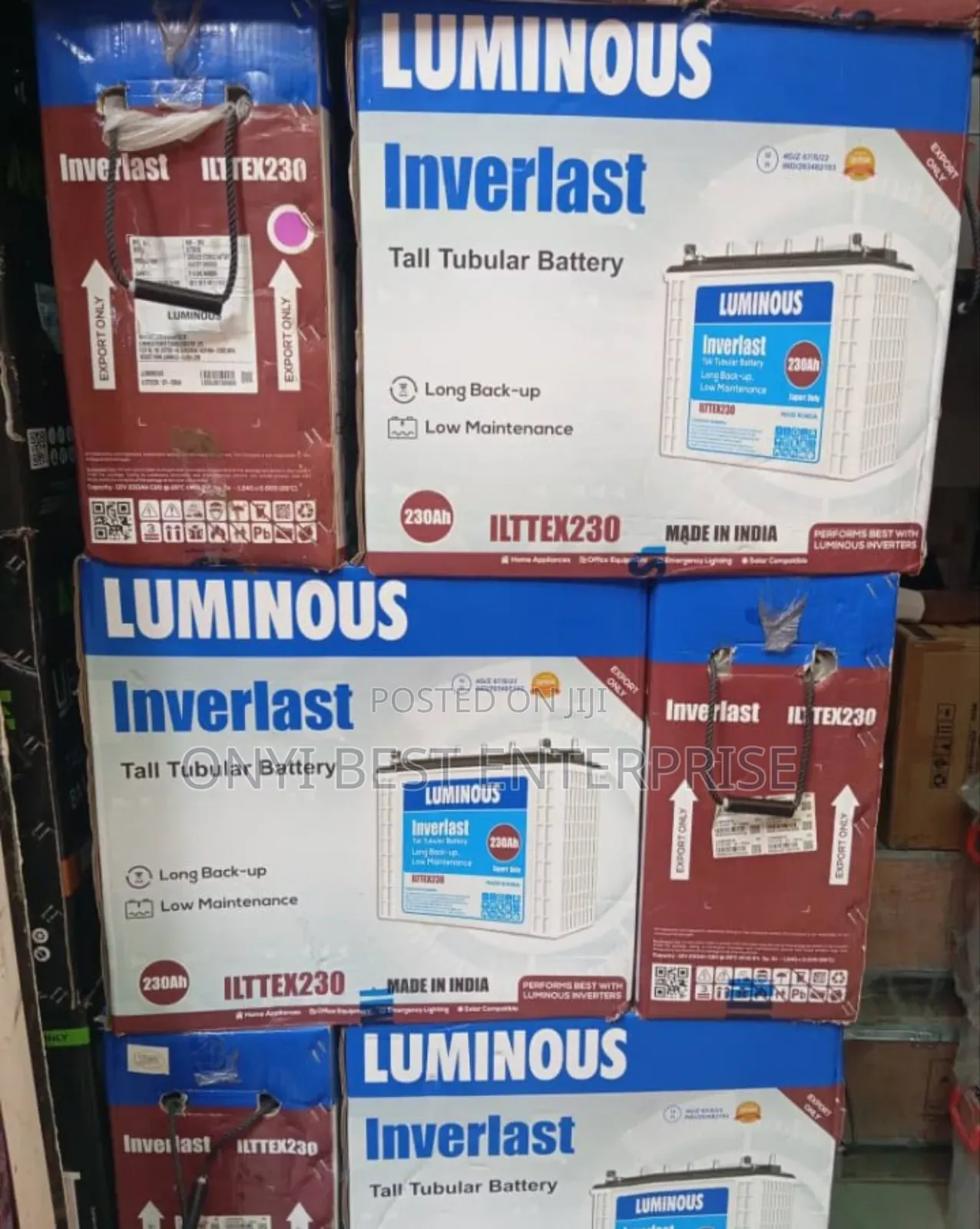 Luminous Inverter Tubular Battery 230ah--12v