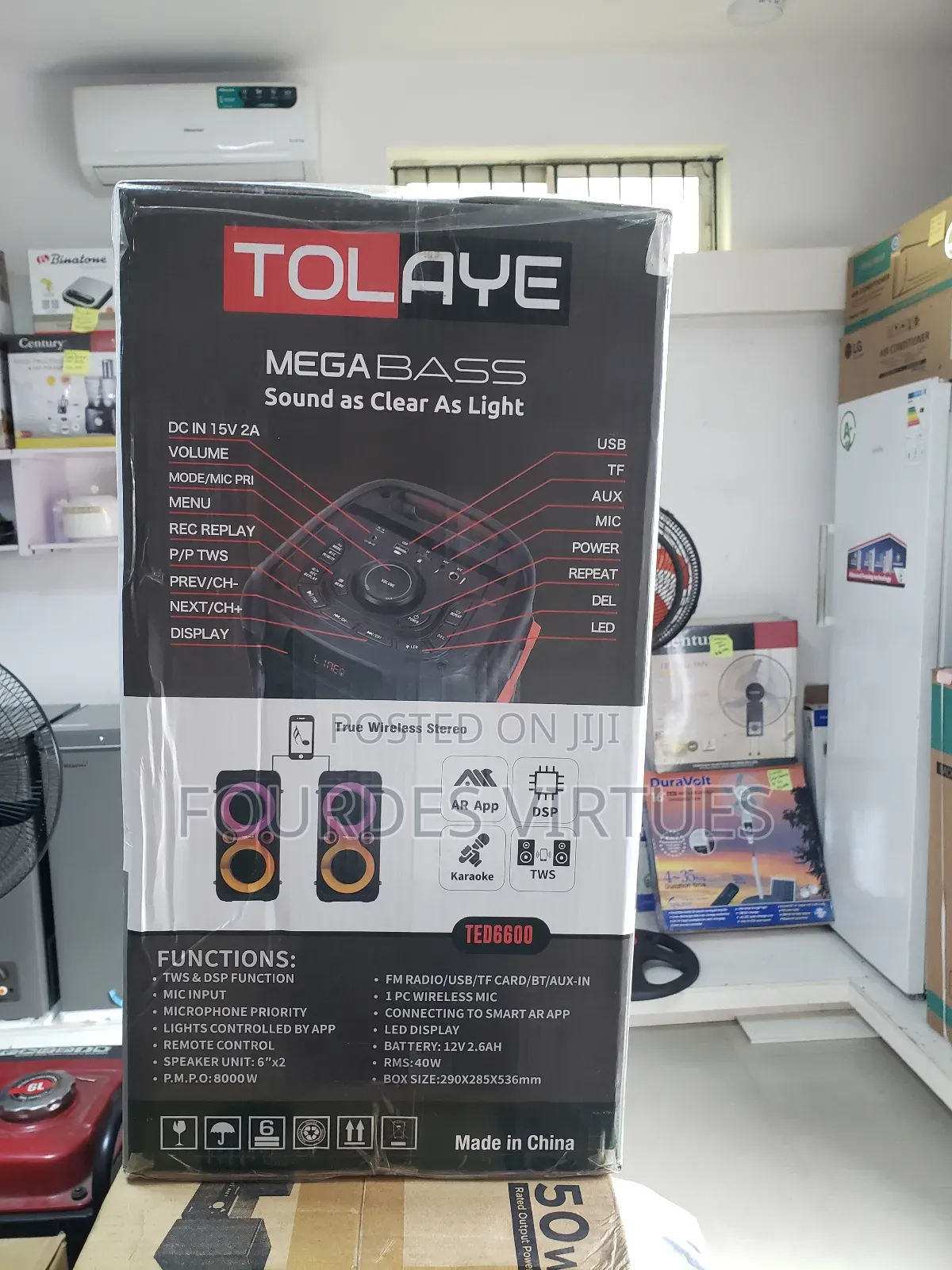 Mega Bass Portable Sound System 8000w