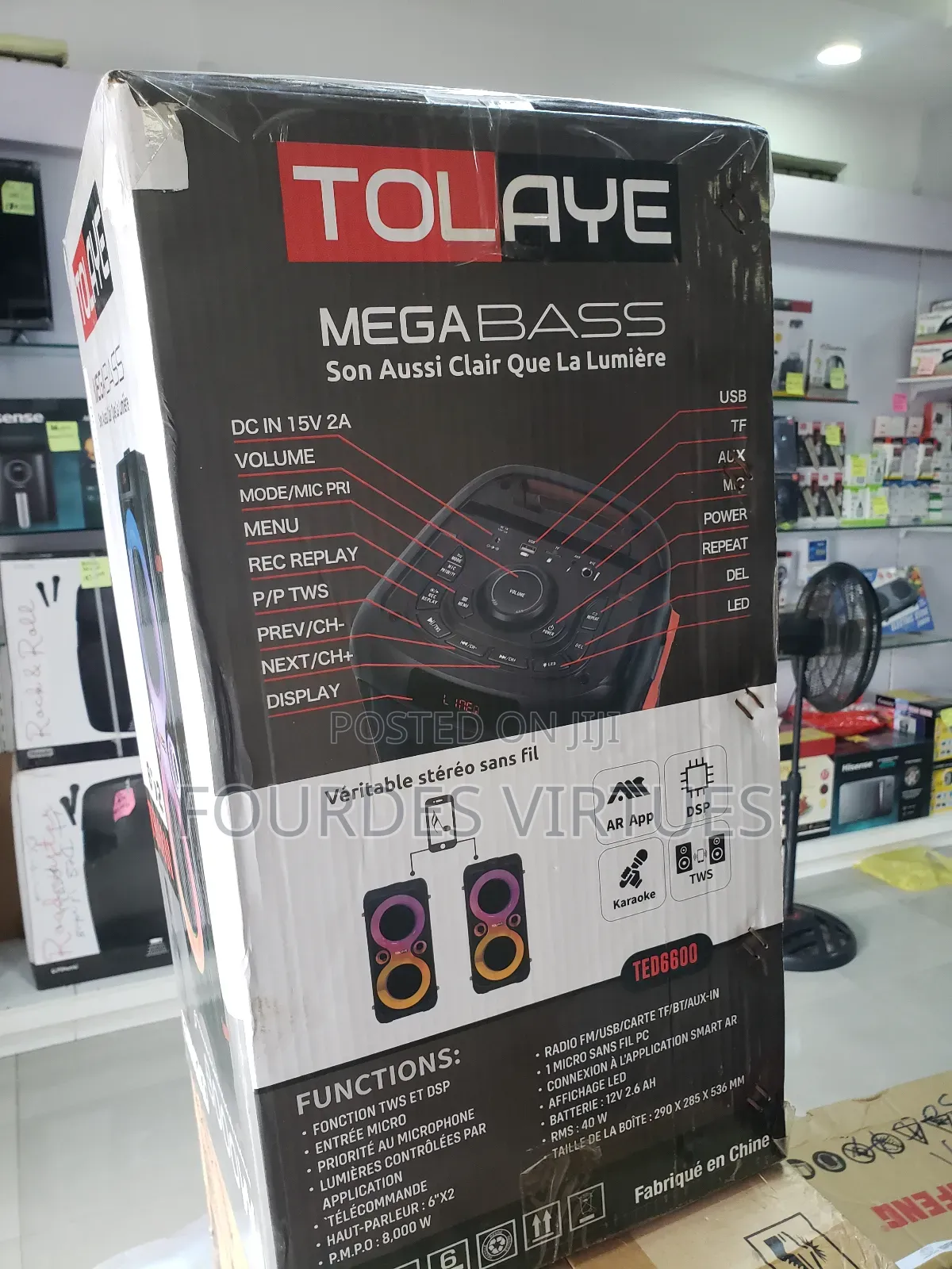 Mega Bass Portable Sound System 8000w