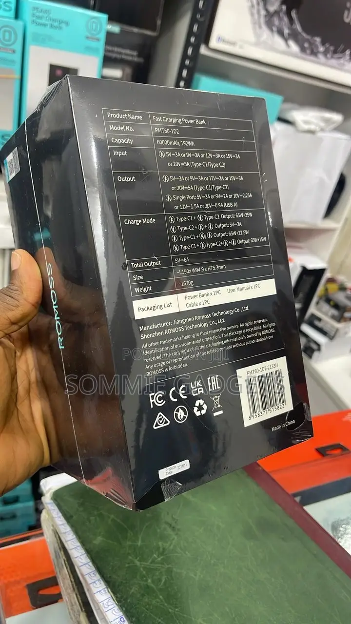 Romoss 100w 60000mah Bidirectional Powerbank