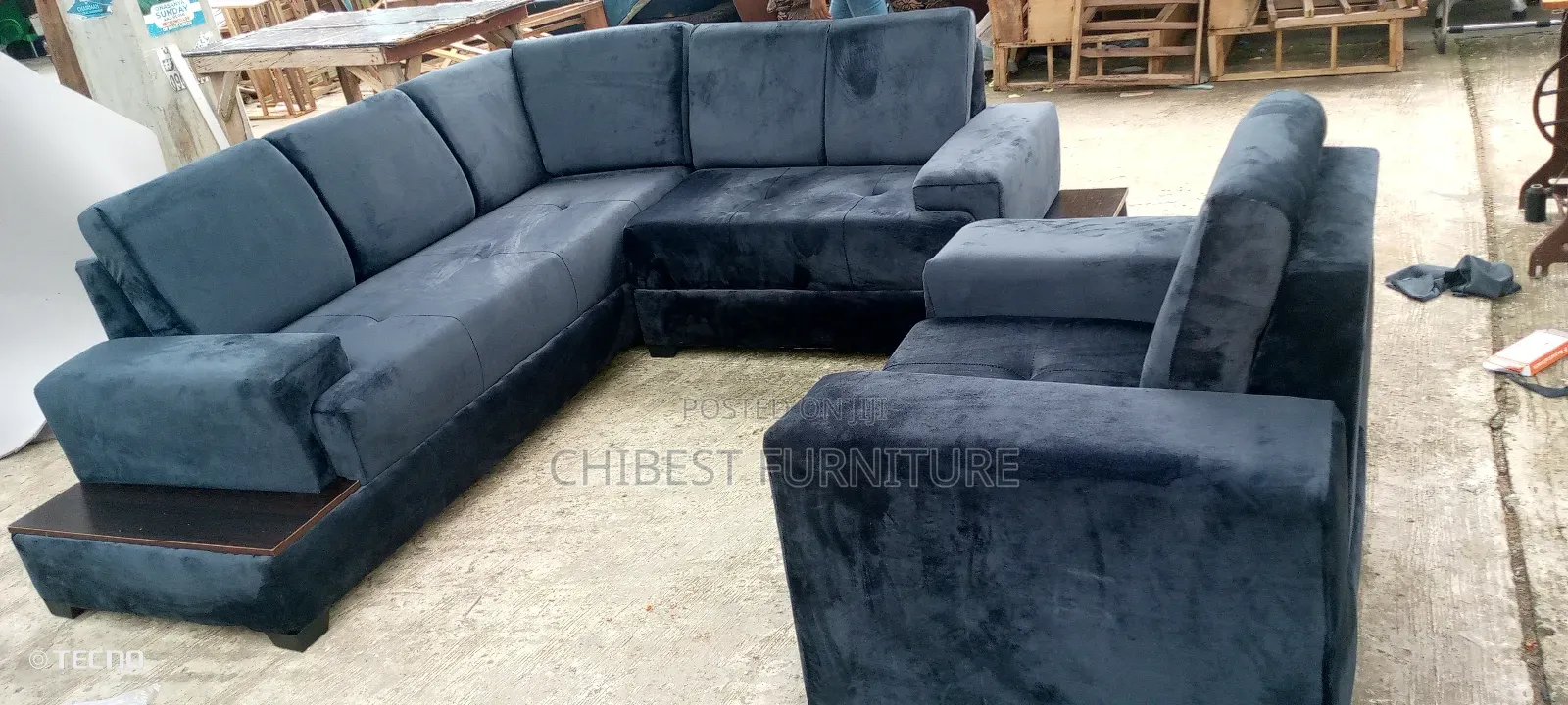 Standard Lshaped Sofa Sets With Side Board