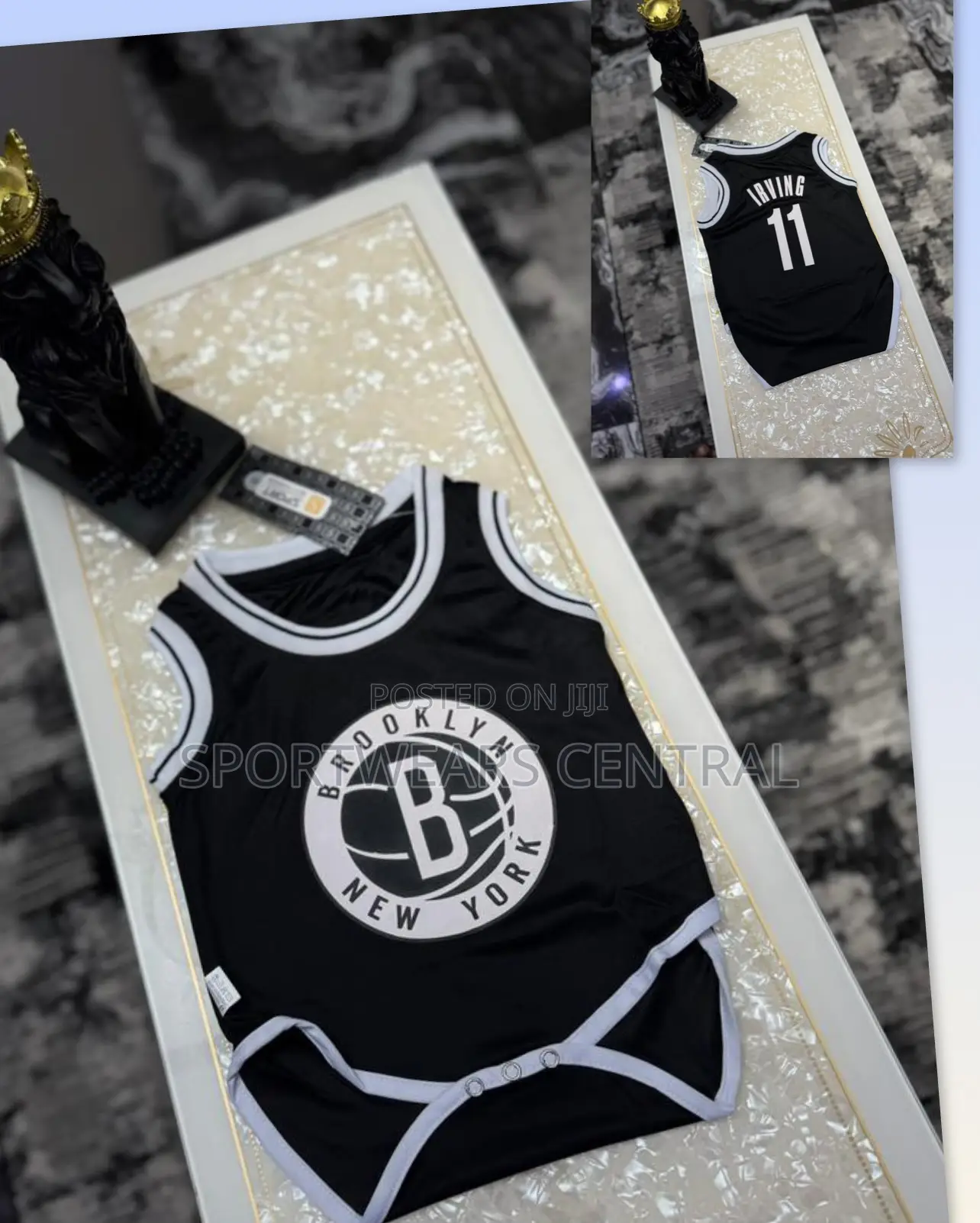 Brooklyn Basketball Baby Jersey - Basks Baby Body Suit