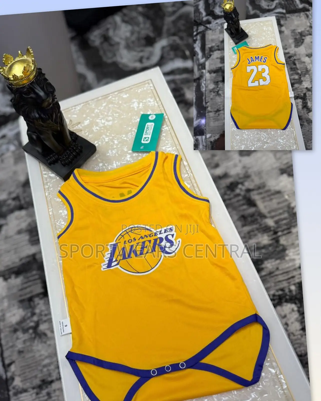 Original Lakers Yellow Baby/Infant Basketball Jersey