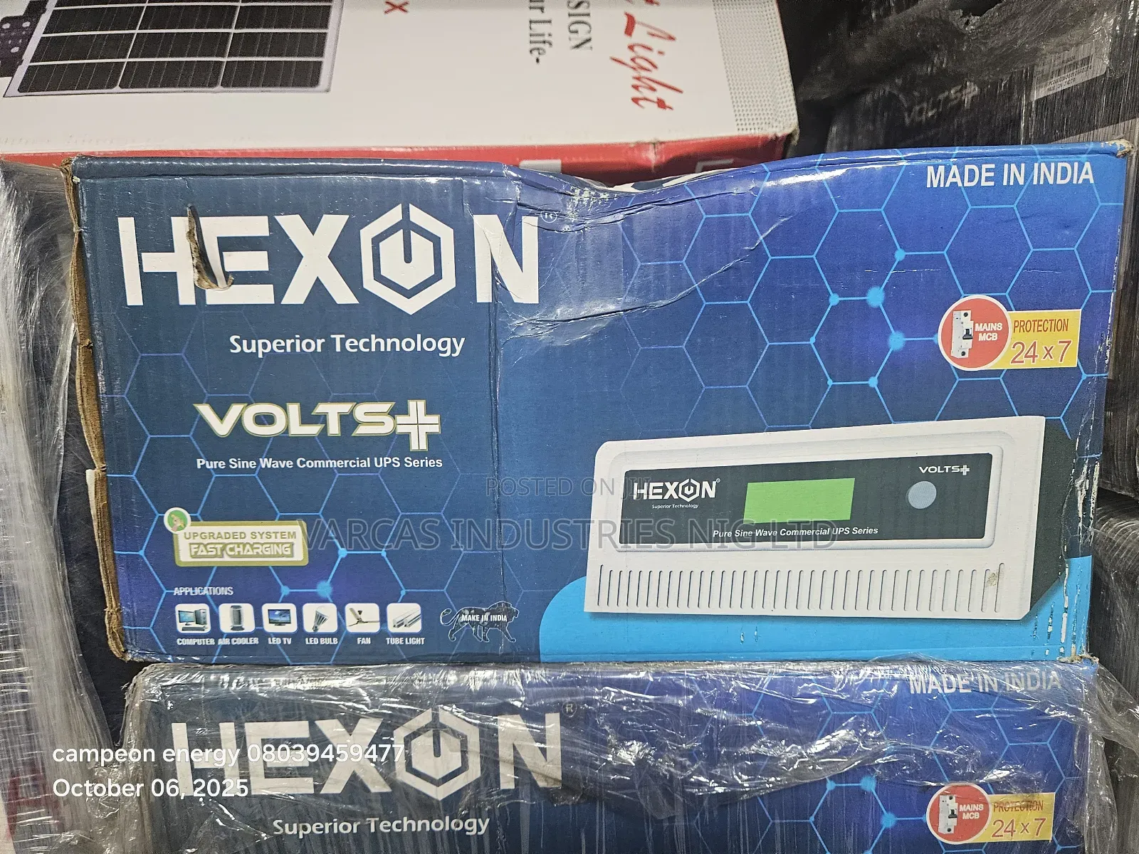 Hexon 1.5kva By 12v Indian Inverter