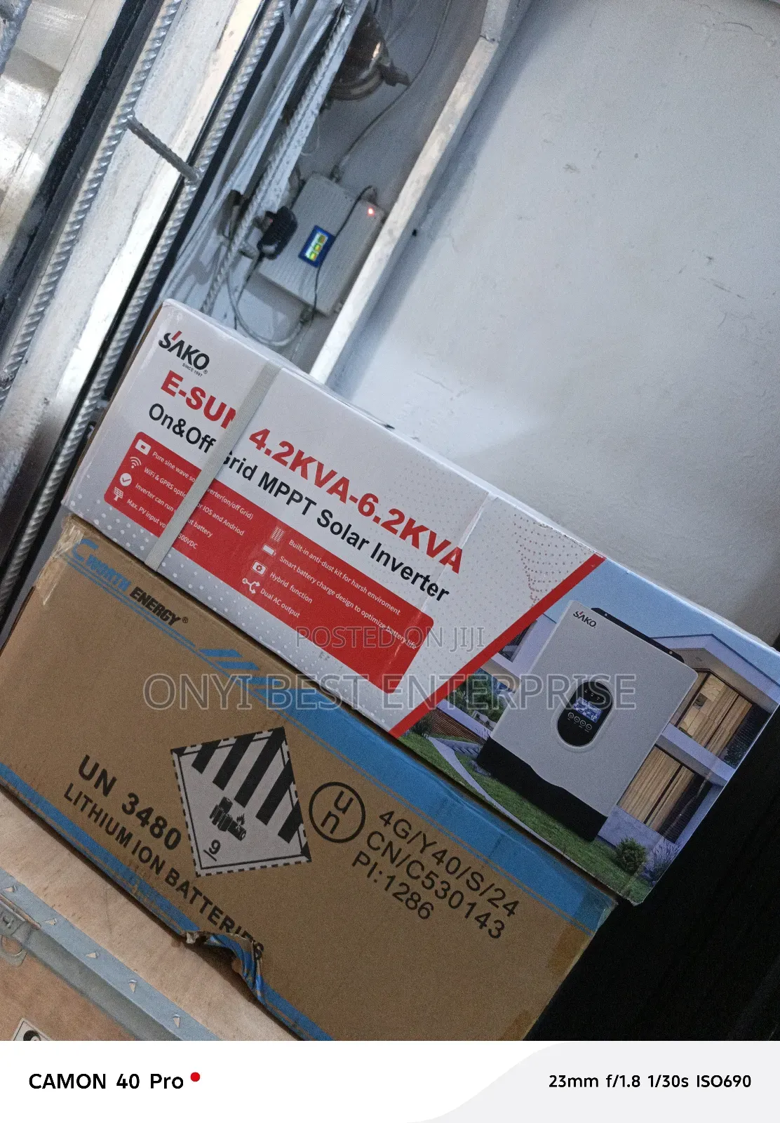 Sako Hybrid Inverter 4.2kvw C-Worth Lithium Ion Battery 5kwh-25.6v