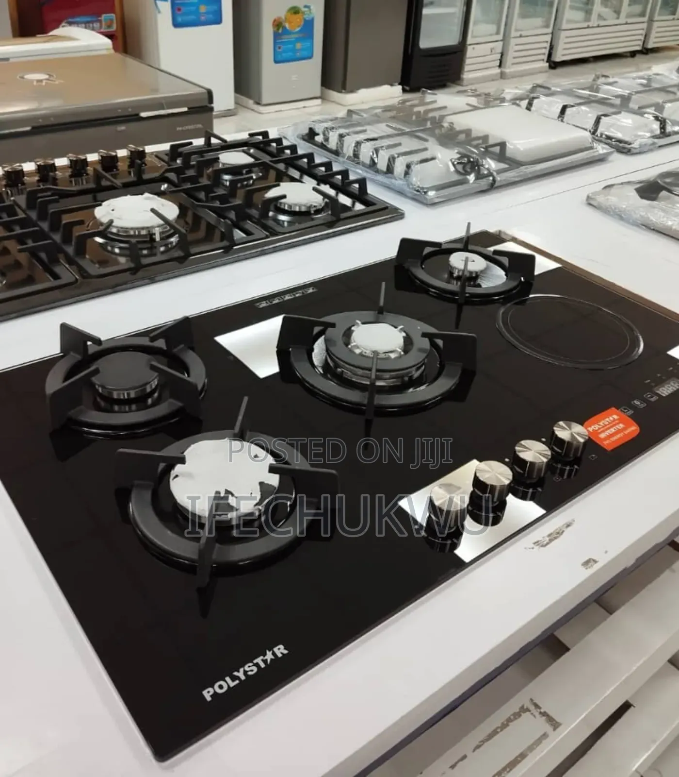 Original High Quality Polystar Built-in Gas Electric Inverter Cooker