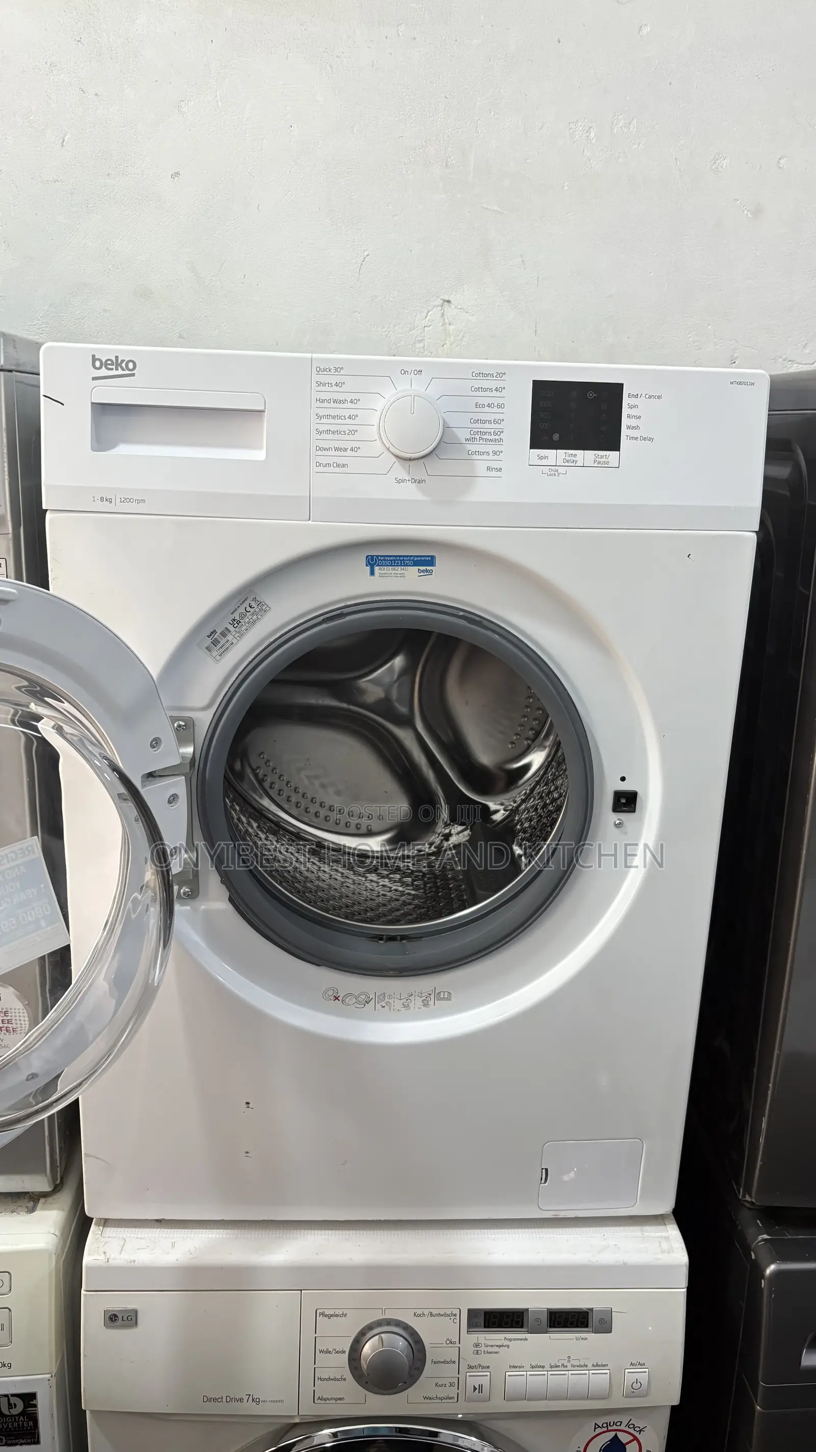 Beko 8kg Wash Rinse And Spin Inverter Washing Machine