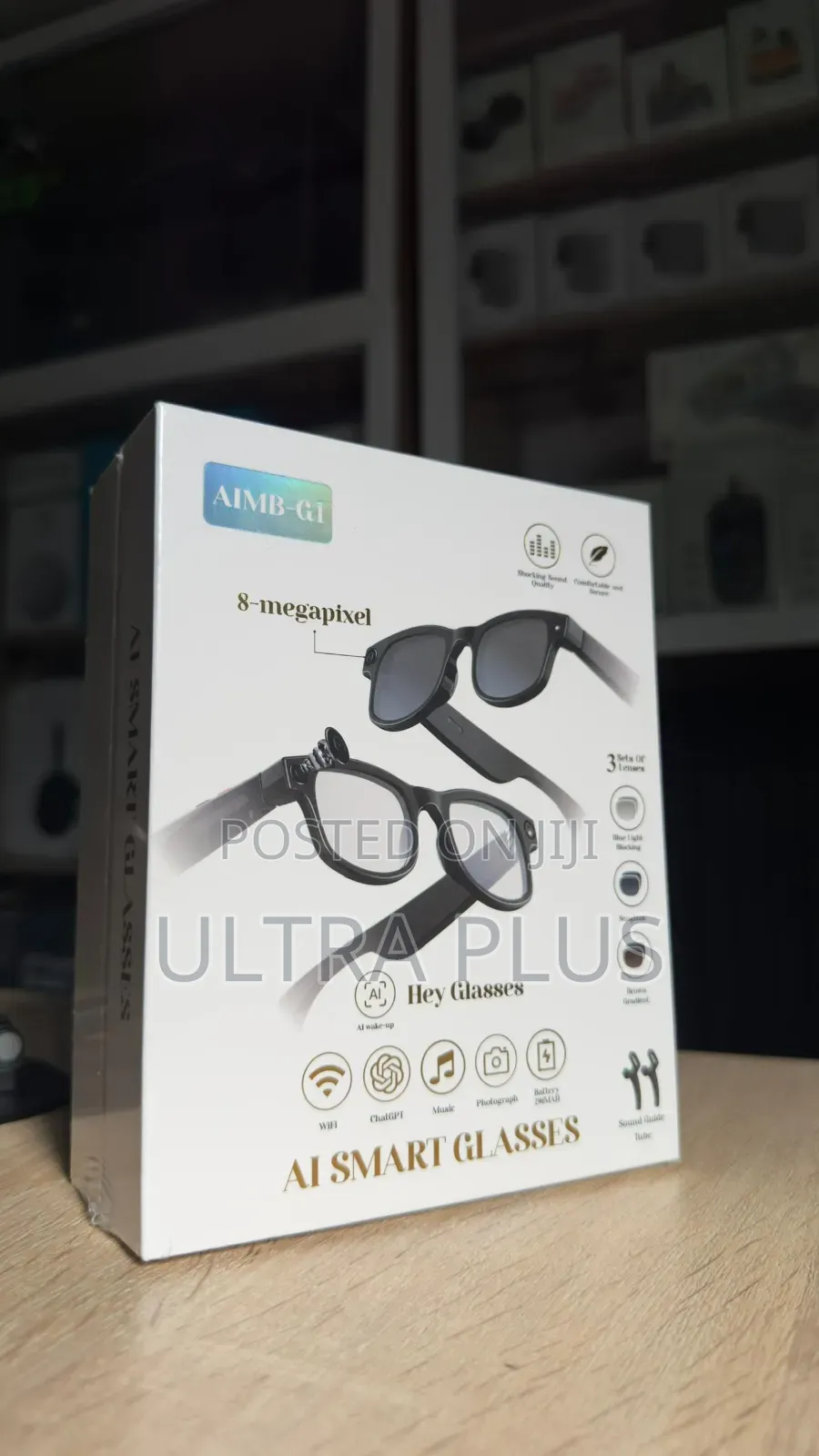 Aimb-g1 Smart Glass Fashionable Video Camera Ai