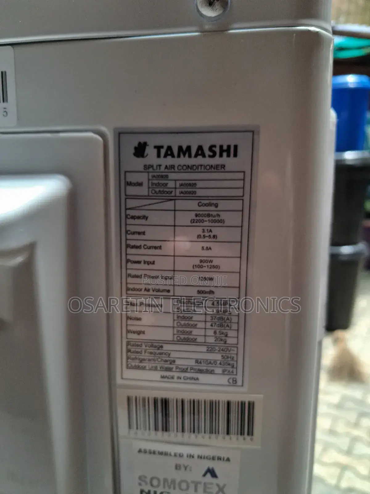 Tamashi Inverter Air-Conditioner 1 Hp With One Year Warranty