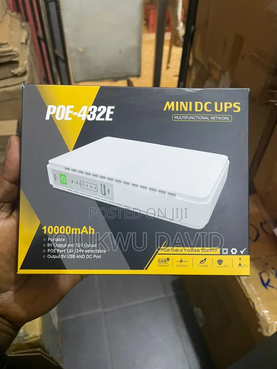 Mini Dc Ups10000mah Poe 430p Wifi Router