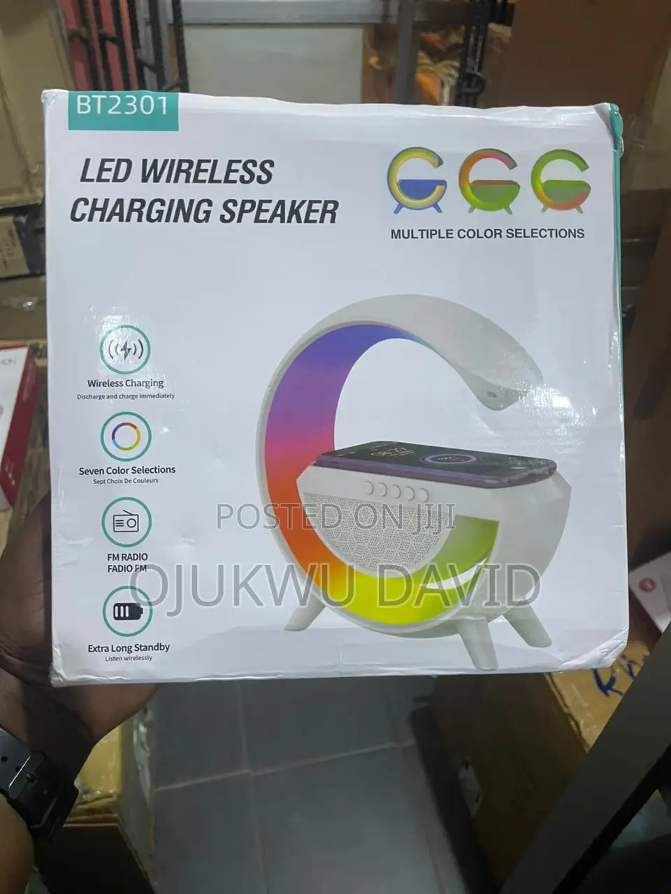 Wireless Speaker Night Light G Shape Led Wireless Charging Speaker
