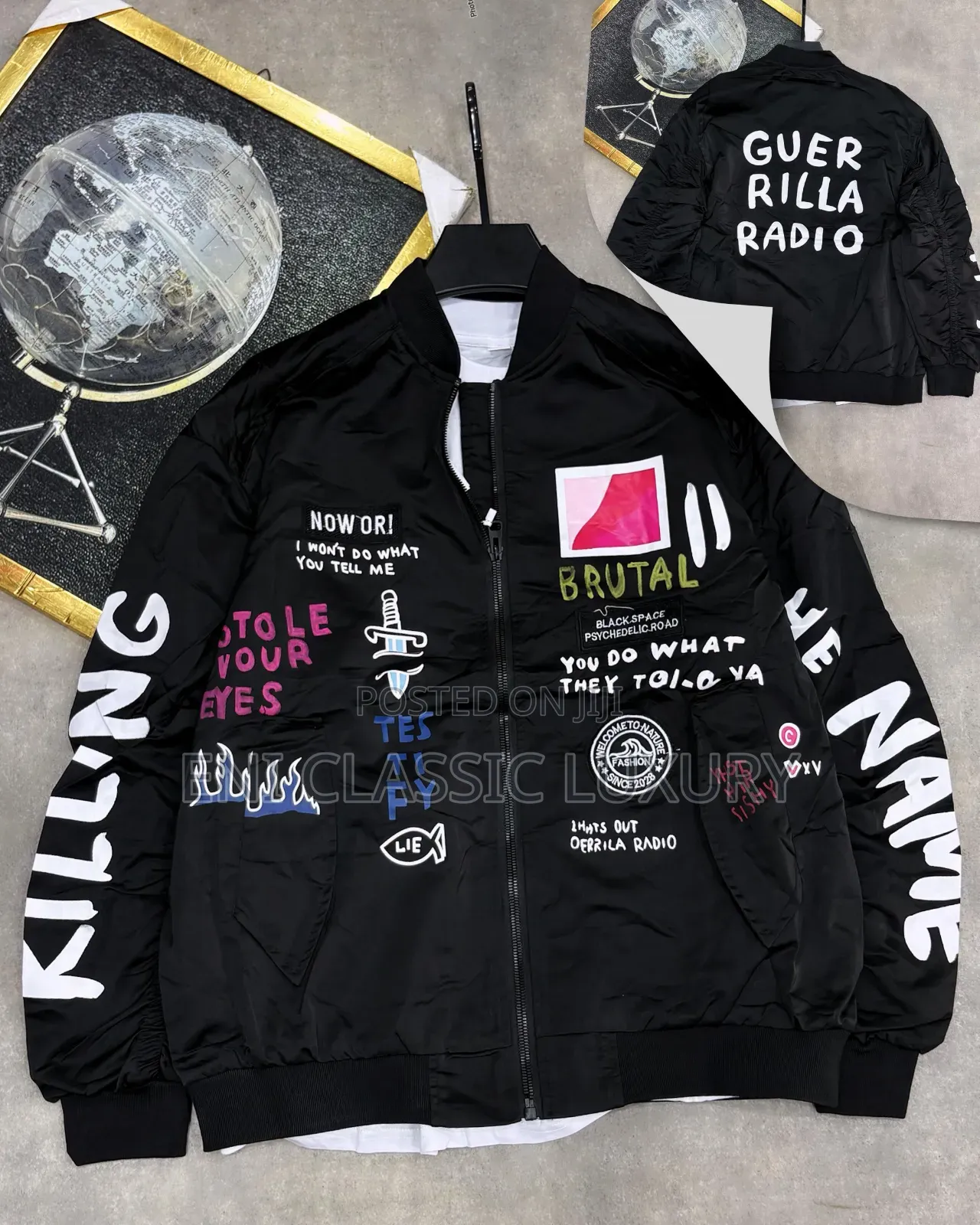 Pure Quality Luxury Men's Cargo Jacket Well Branded