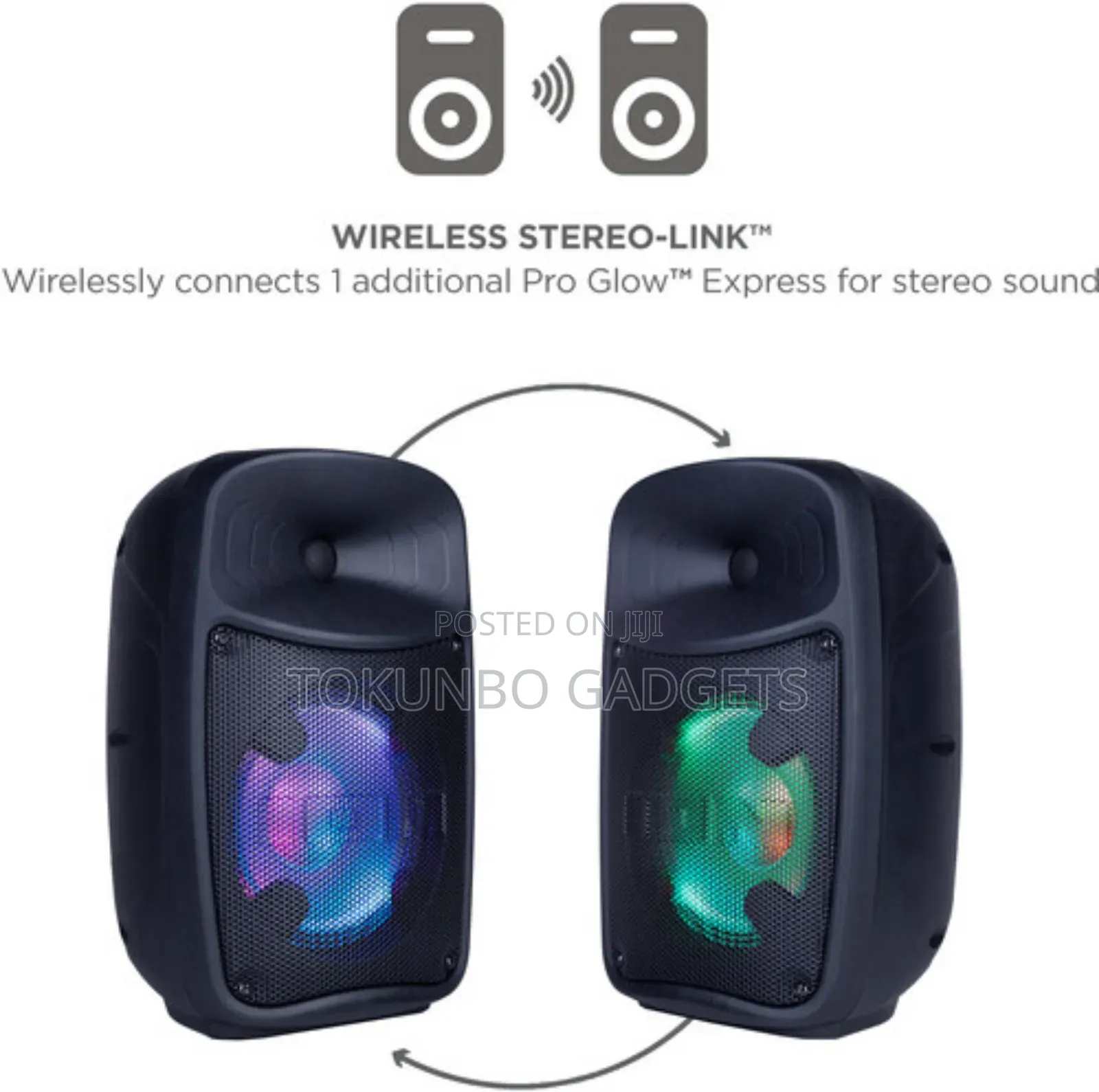 Ion Audio Ipa156 Pro Glow Express High-power Bluetooth-enabled Speaker