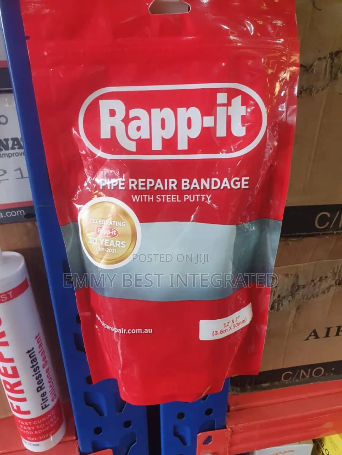 Rapp-It Pipe Repair Bandage With Steel Putty