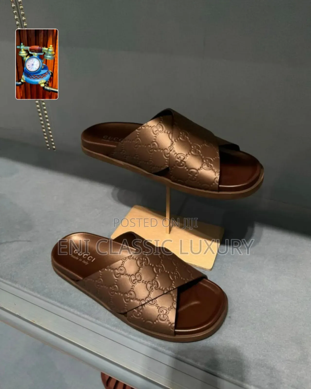 Pure Quality Luxury Men's Slippers Gucci Well Branded Package