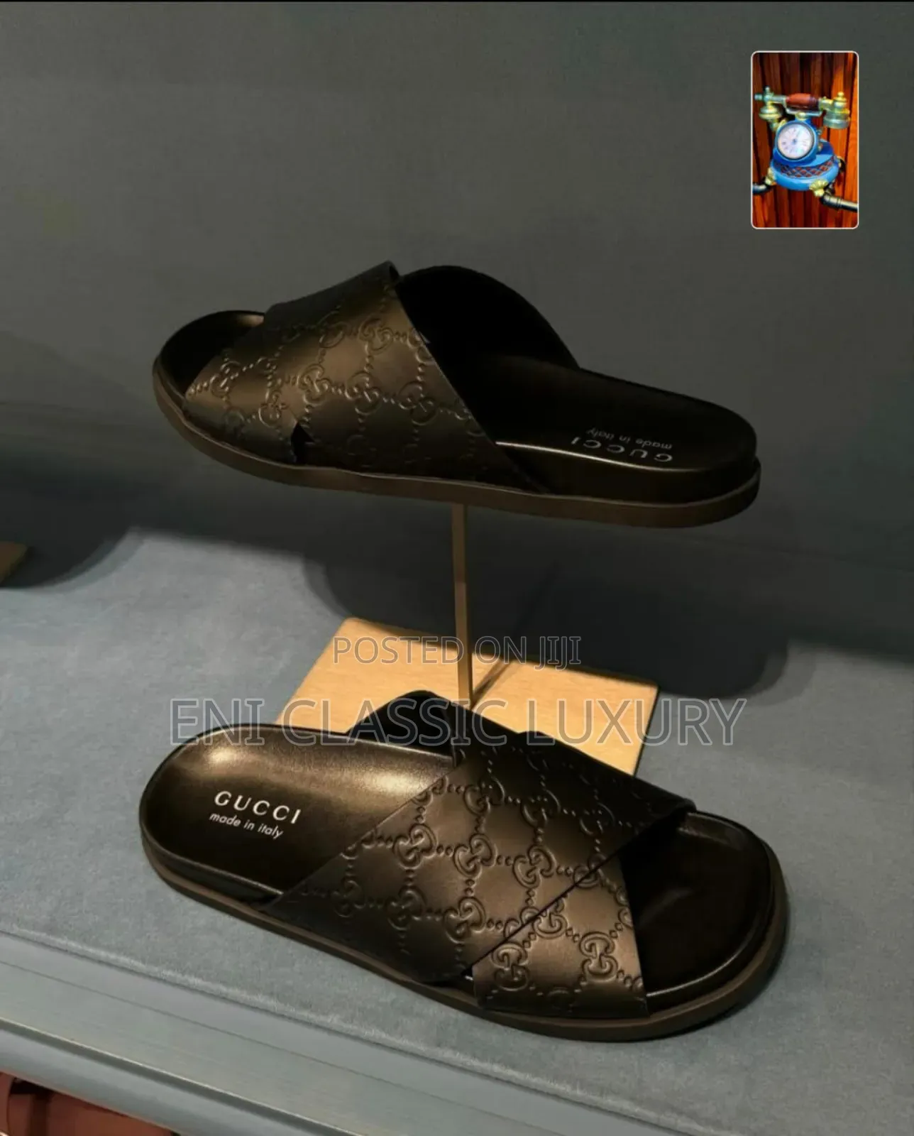 Pure Quality Luxury Men's Slippers Gucci Well Branded Package