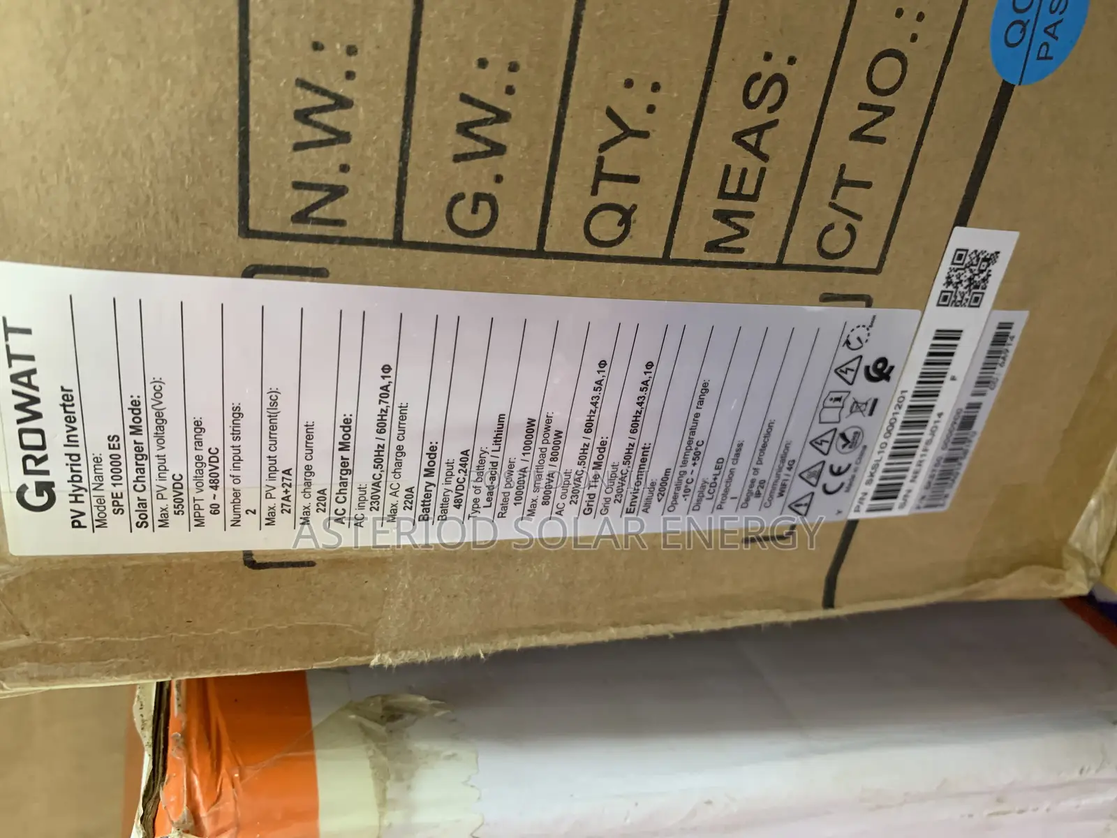 10kva 48volts Growatt Hybrid Solar Inverter