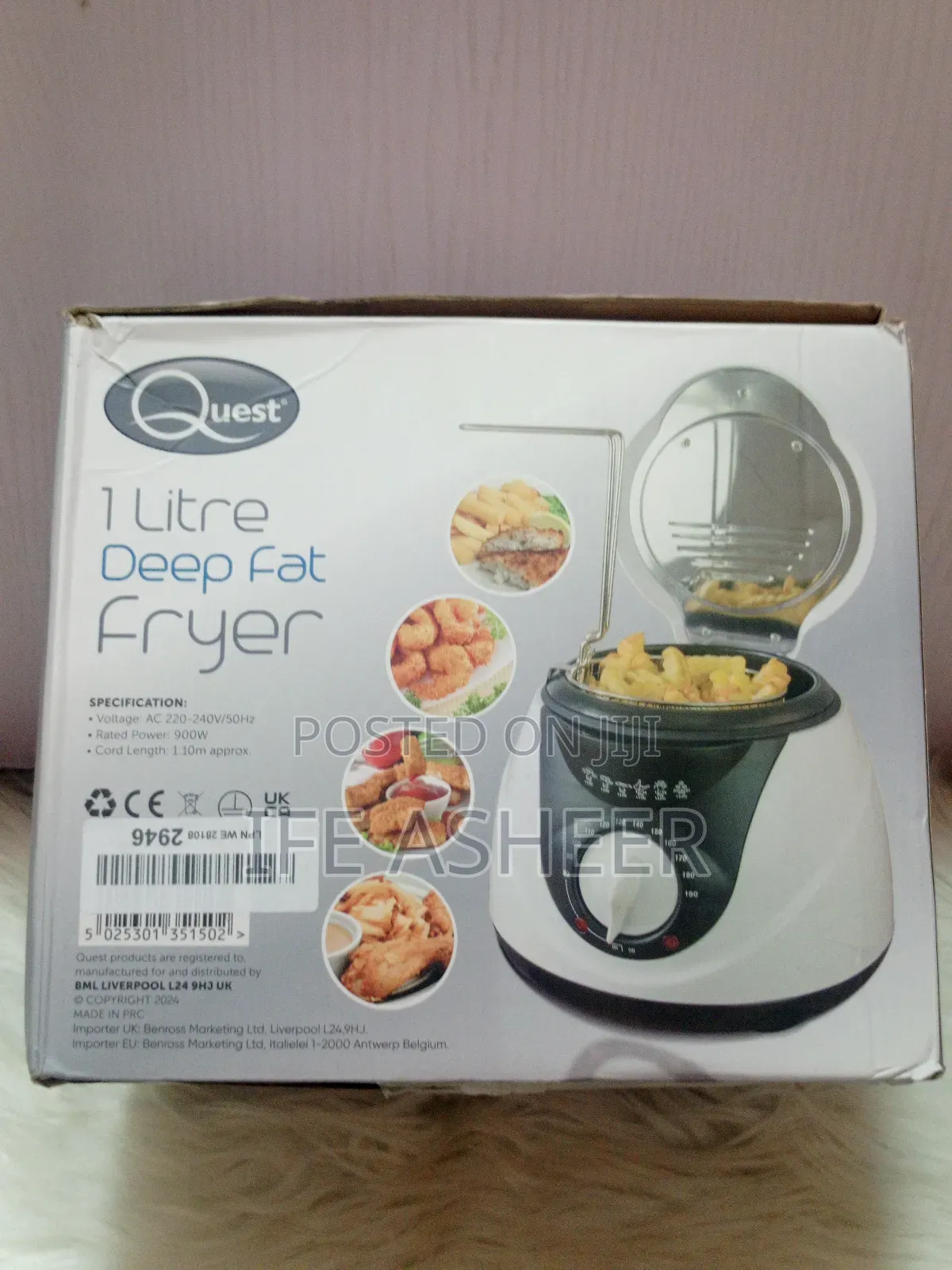Quest Fairly Used 1 Litre Deep Fat Fryer