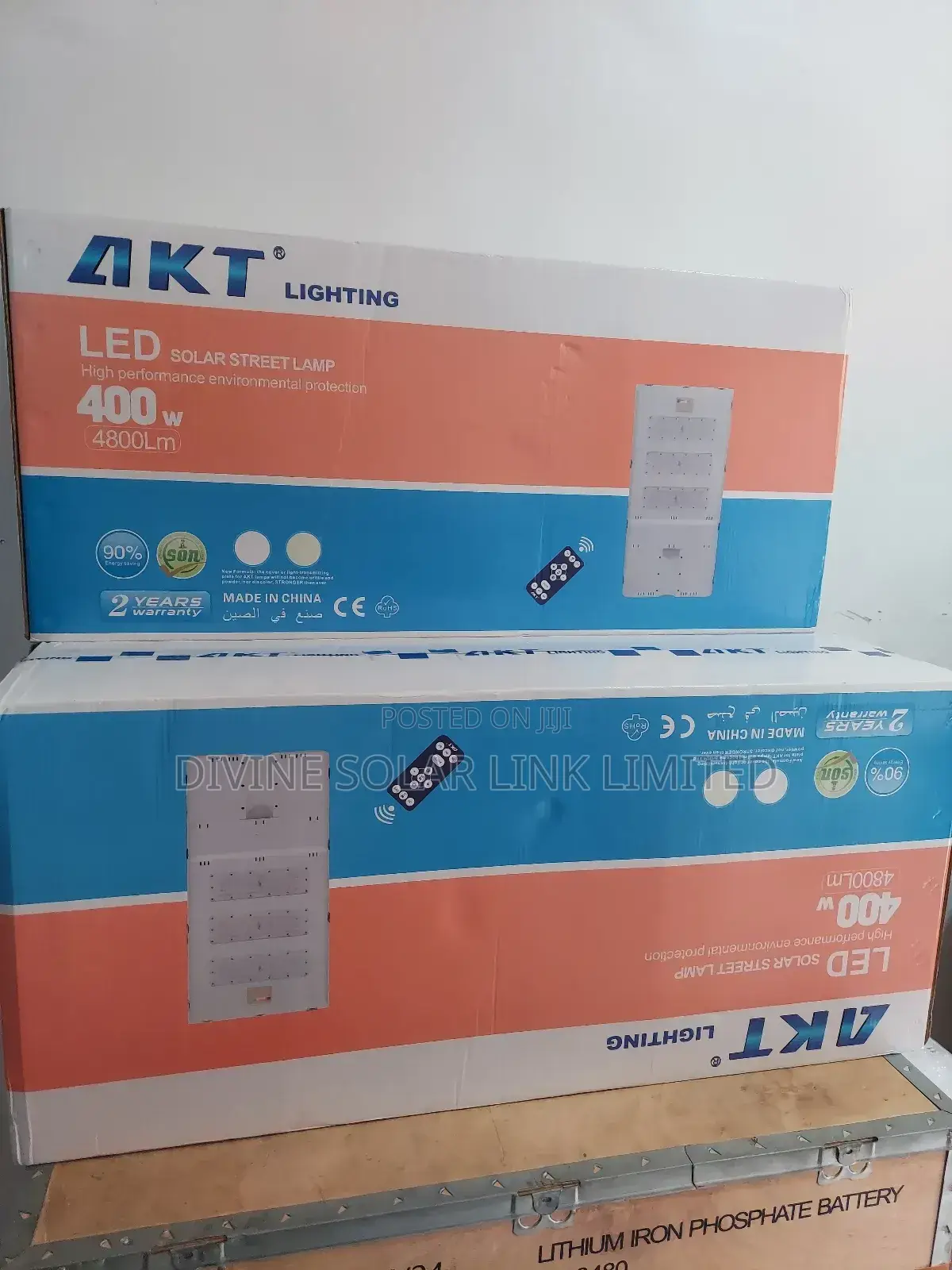 400watt Akt Rechargeable Solar Street Light