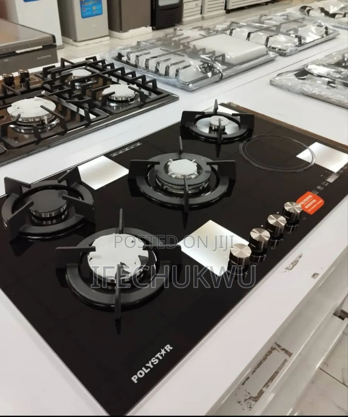 Original Quality Polystar 2025 New Design Inbuilt Gas Ele Cooker